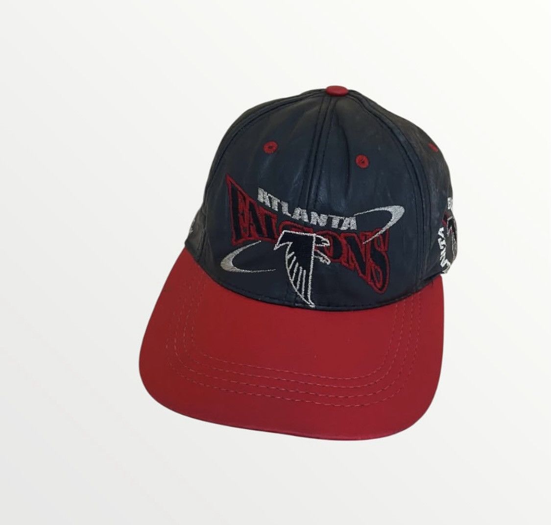 Vintage Vtg 90s NFL Leather Snapback Cap Size ONE SIZE - 2 Thumbnail