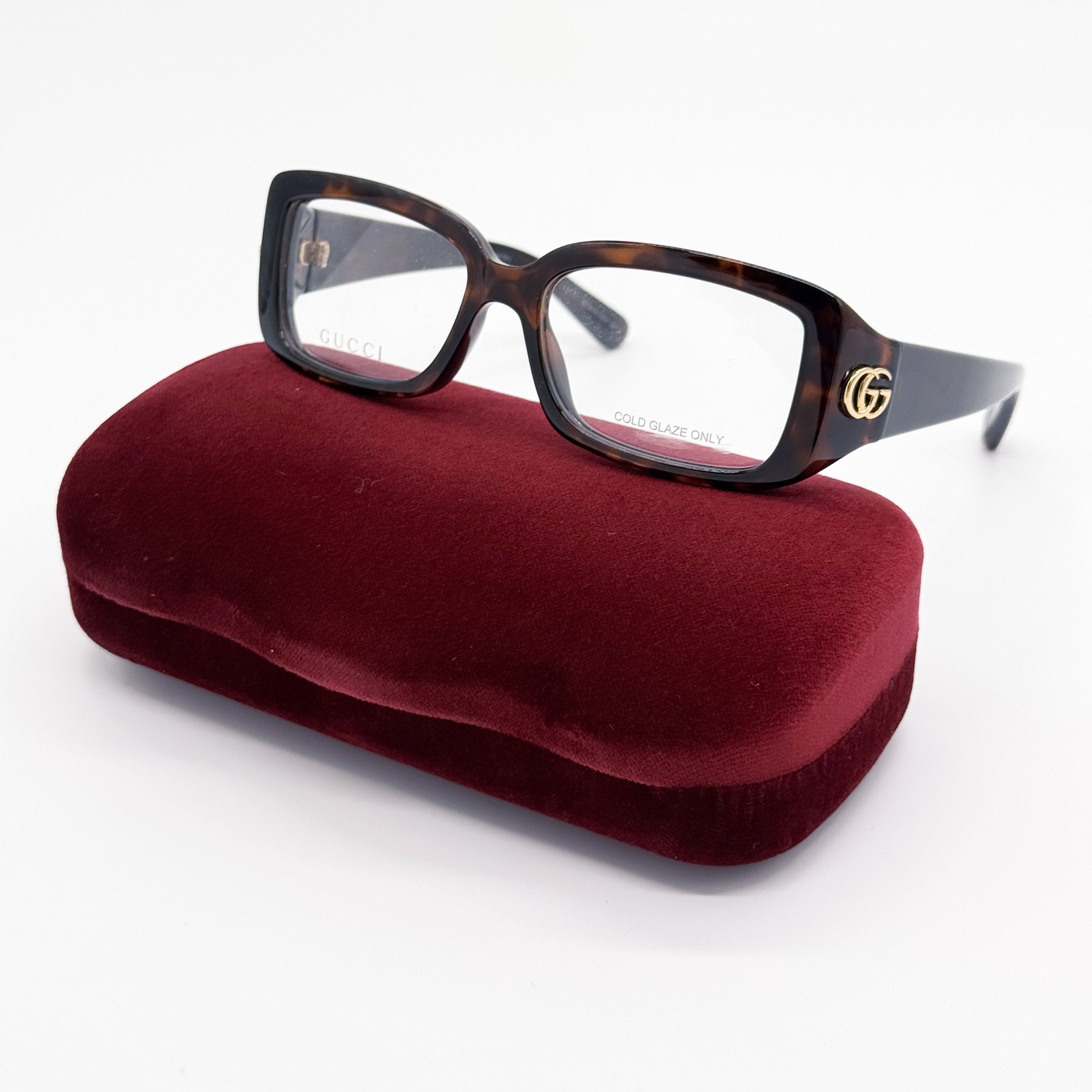 Gucci NEW GUCCI GG1406O 002 EYEGLASSES WOMEN BROWN EYEWEAR GUCCI Size ONE SIZE - 1 Thumbnail