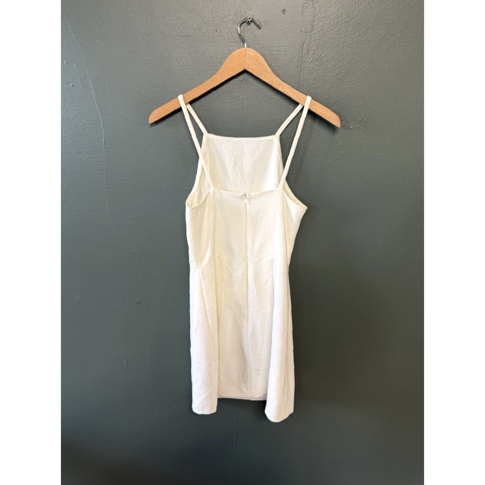 French Connection French Connection Womens White Sleeveless Slip Dress Short Size 0 Size 25" / US 0 / IT 36 - 2 Thumbnail