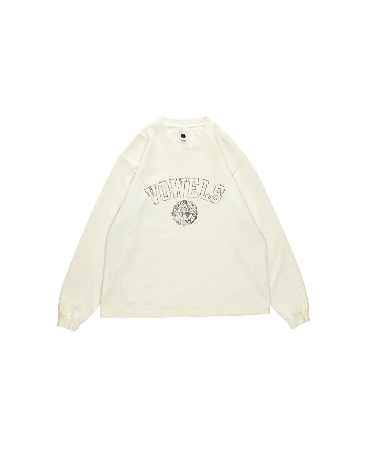 Auralee Vowels Japan Faded Collegiate Heavyweight Longsleeve Tee Size US L / EU 52-54 / 3 - 1 Thumbnail