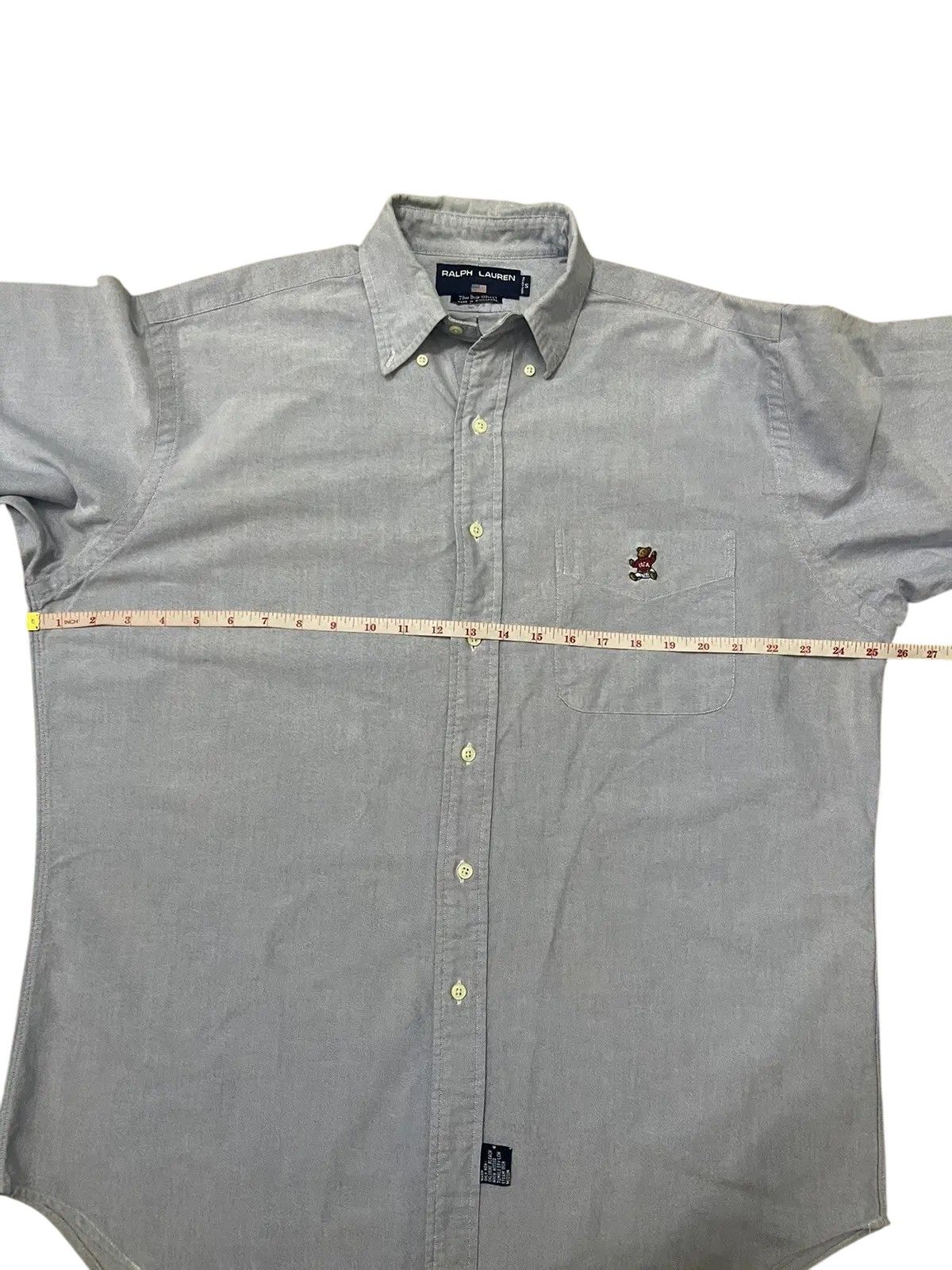 Polo Ralph Lauren Vtg 90s Ralph Lauren Sport "The Big Shirt" Polo Bear Oxford Size US S / EU 44-46 / 1 - 10 Thumbnail