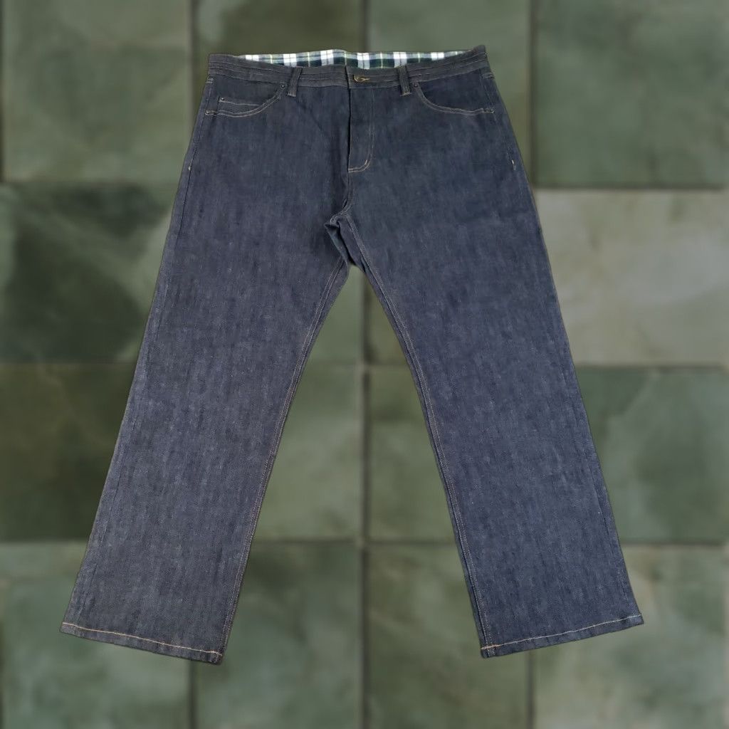 Vintage BETABrand Jeans Mens 38x30 Blue Straight Stretch Drawstring Denim Cotton Spandex Regular 28in Inseam Men Outerwear? Size US 38 / EU 54 - 1 Thumbnail