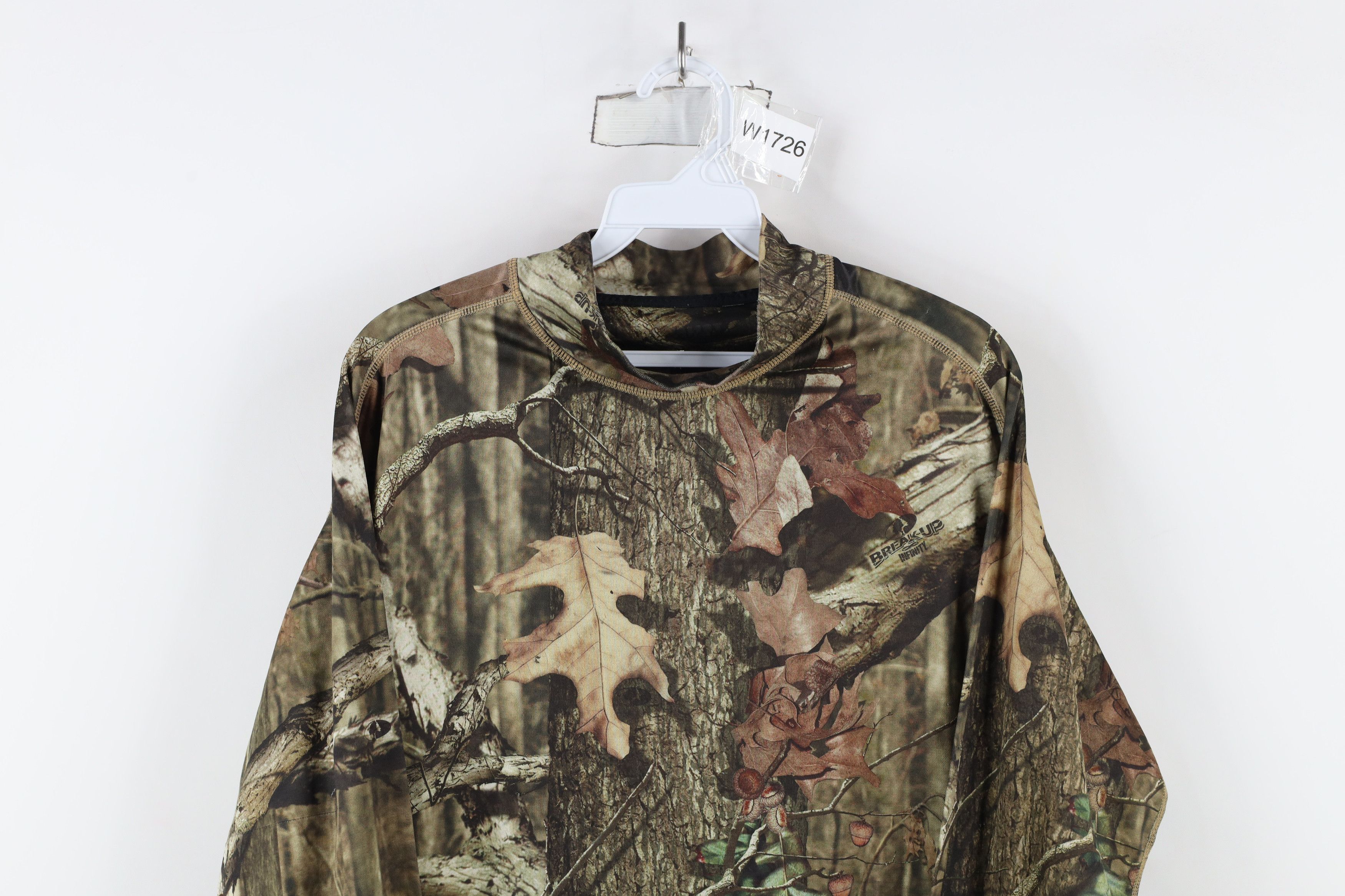 Vintage Vintage Y2K Streetwear Infinity Camouflage Mock Neck T-Shirt Size US M / EU 48-50 / 2 - 2 Thumbnail