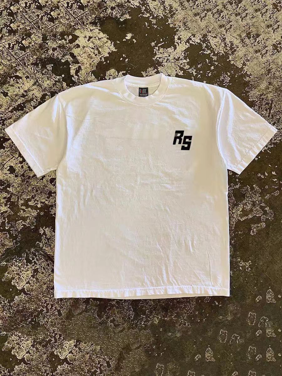 Japanese Brand × Vintage White classic retro racing print t-shirt Size US M / EU 48-50 / 2 - 2 Thumbnail