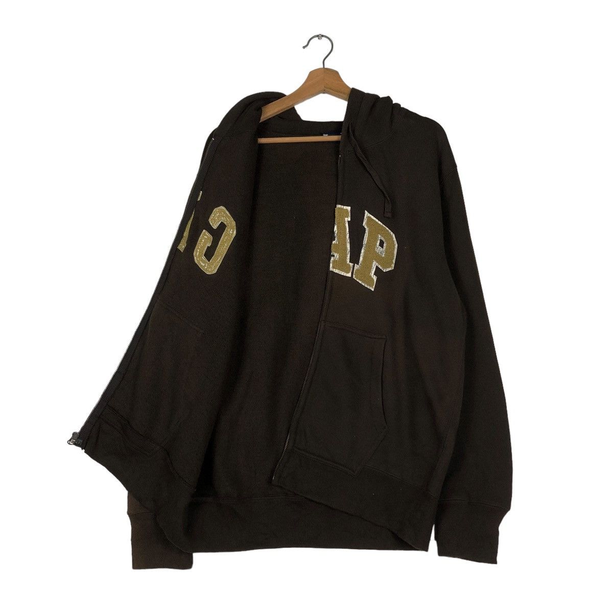 Japanese Brand 🔥VINTAGE ZIPPER JACKET GAP BIG LOGO SPELL OUT HOODIE Size US XL / EU 56 / 4 - 14 Thumbnail