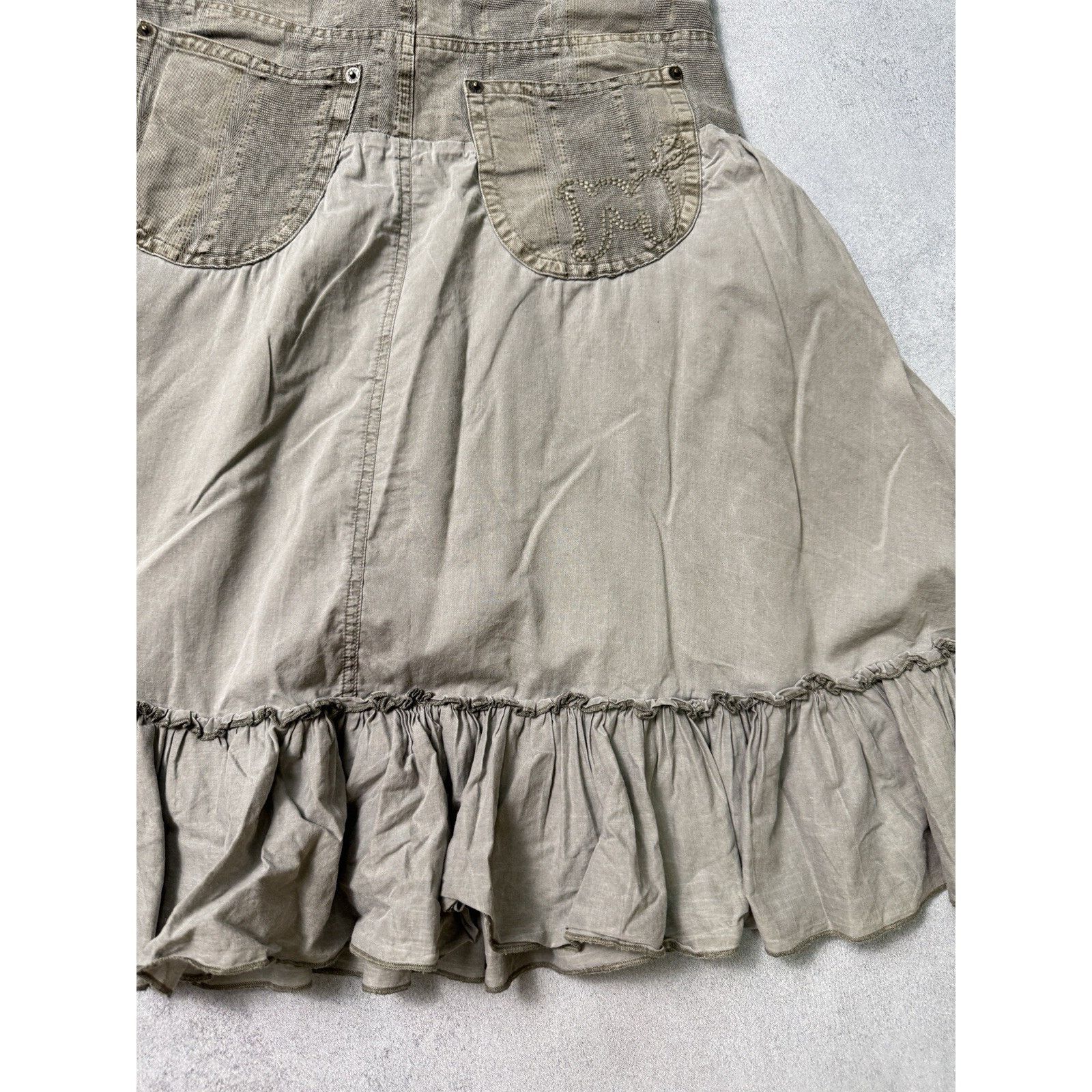 Designer × Morgan Homme Vintage Morgan de Toi Skirt Avant Garde Size 38 Beige Size 27" / US 4 / IT 40 - 16 Thumbnail
