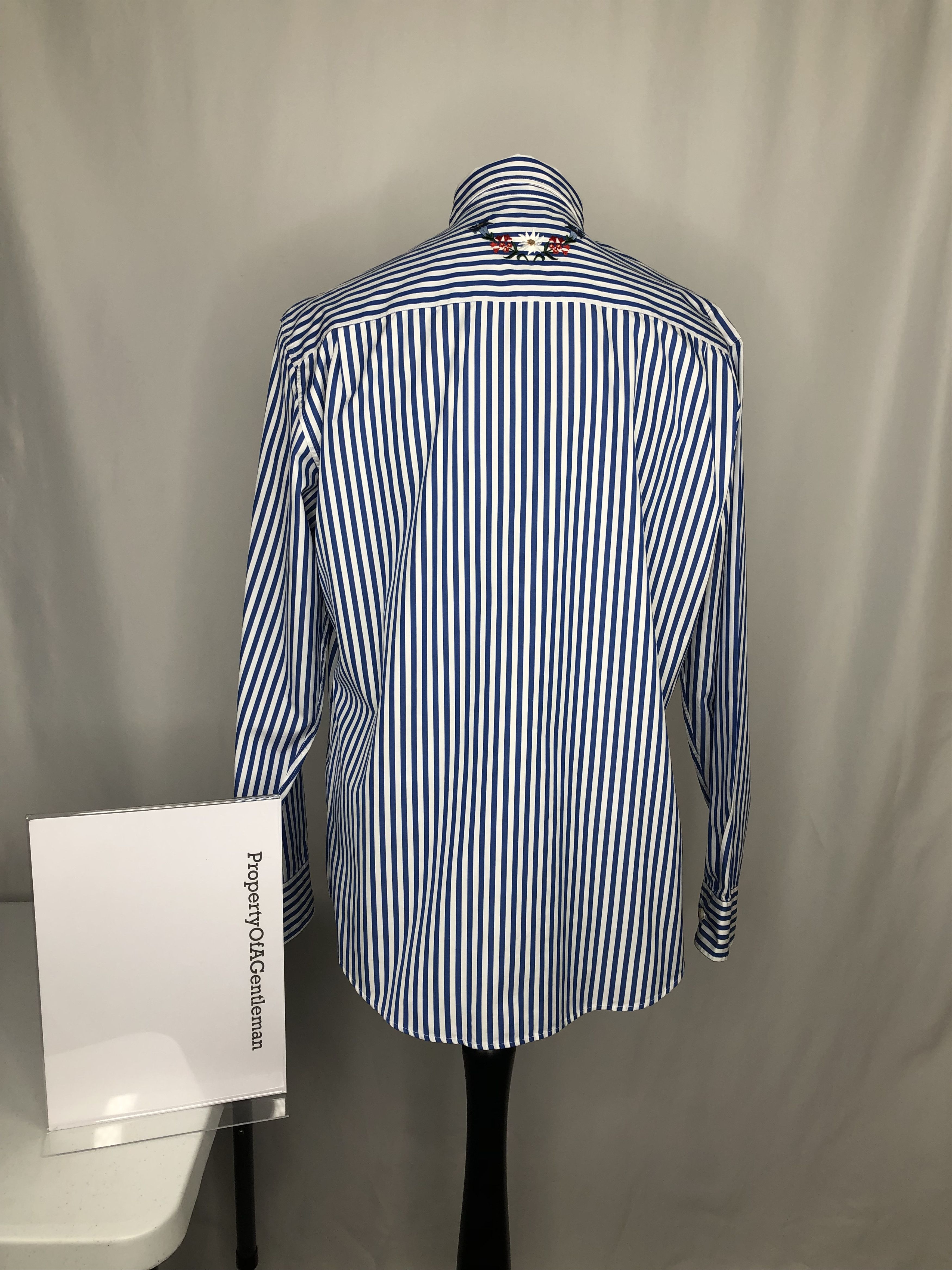Noah Noah Striped Floral Shirt Size US L / EU 52-54 / 3 - 6 Thumbnail