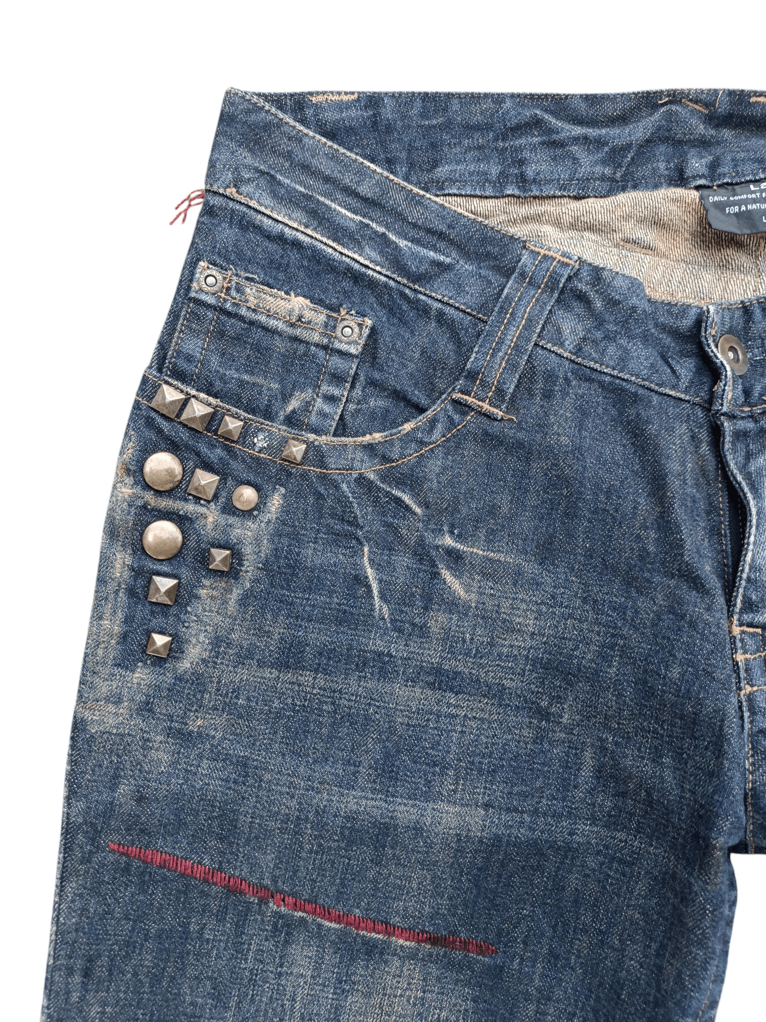 Japanese Brand FLARED💥JAPANESE BRAND LAV CLAW MARK STUD DENIM Size US 32 / EU 48 - 8 Thumbnail