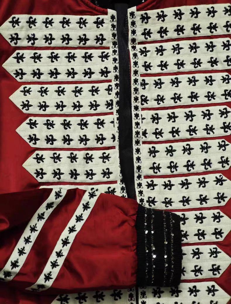 Yves Saint Laurent Saint Laurent Red Military Style Jacket- DMC Size US M / EU 48-50 / 2 - 3 Thumbnail