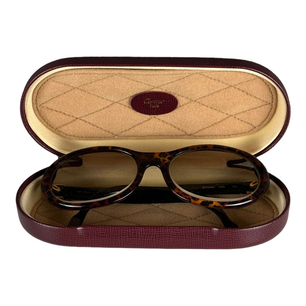 Cartier Cartier Trinity Tortoise Brown Gold Sunglasses Vintage Box Size ONE SIZE - 13 Thumbnail
