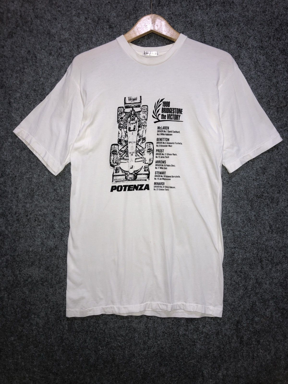 Vintage Vintage Potenza 1998 Bridgestone The Victory T-Shirt Size US S / EU 44-46 / 1 - 1 Thumbnail