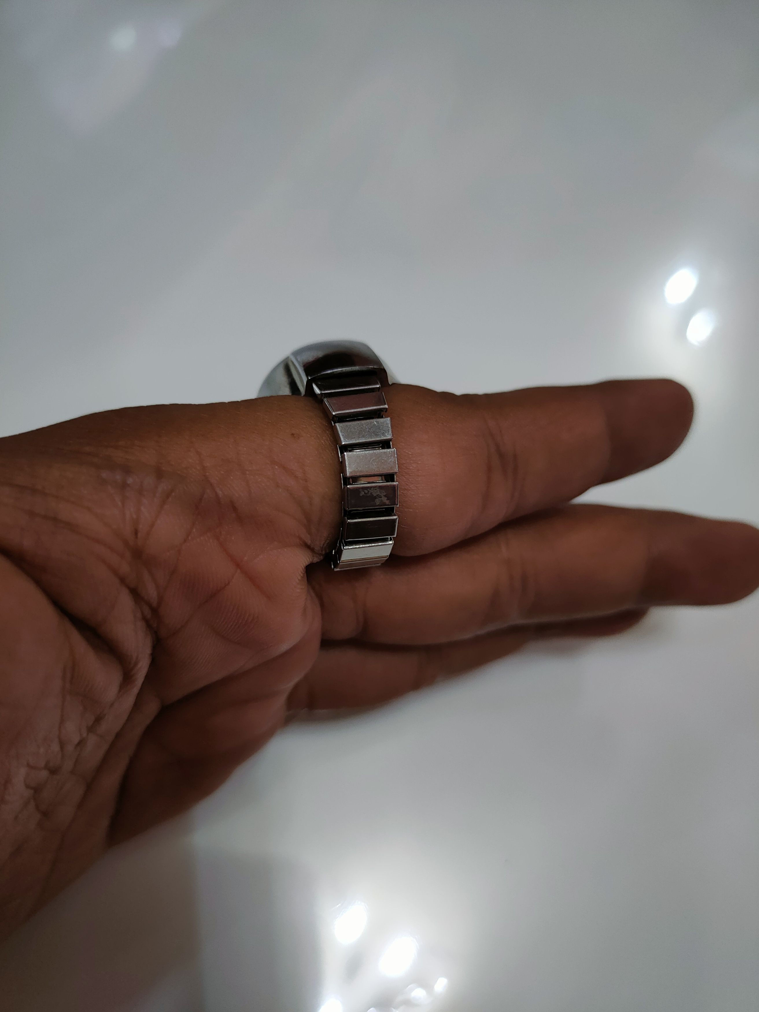 Japanese Brand Japan Ring watch adjustable strap silver color Size ONE SIZE - 11 Thumbnail