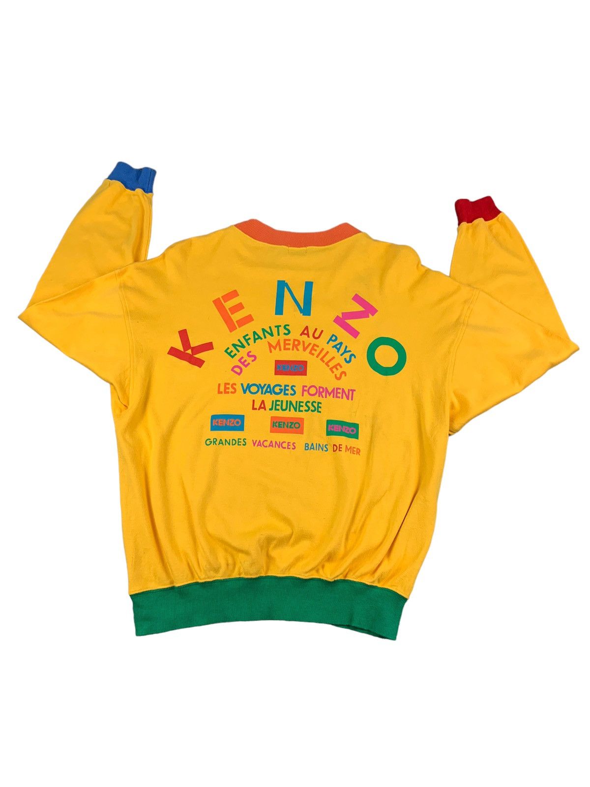 1999 Kenzo Oversized Multicolour Sweatshirt