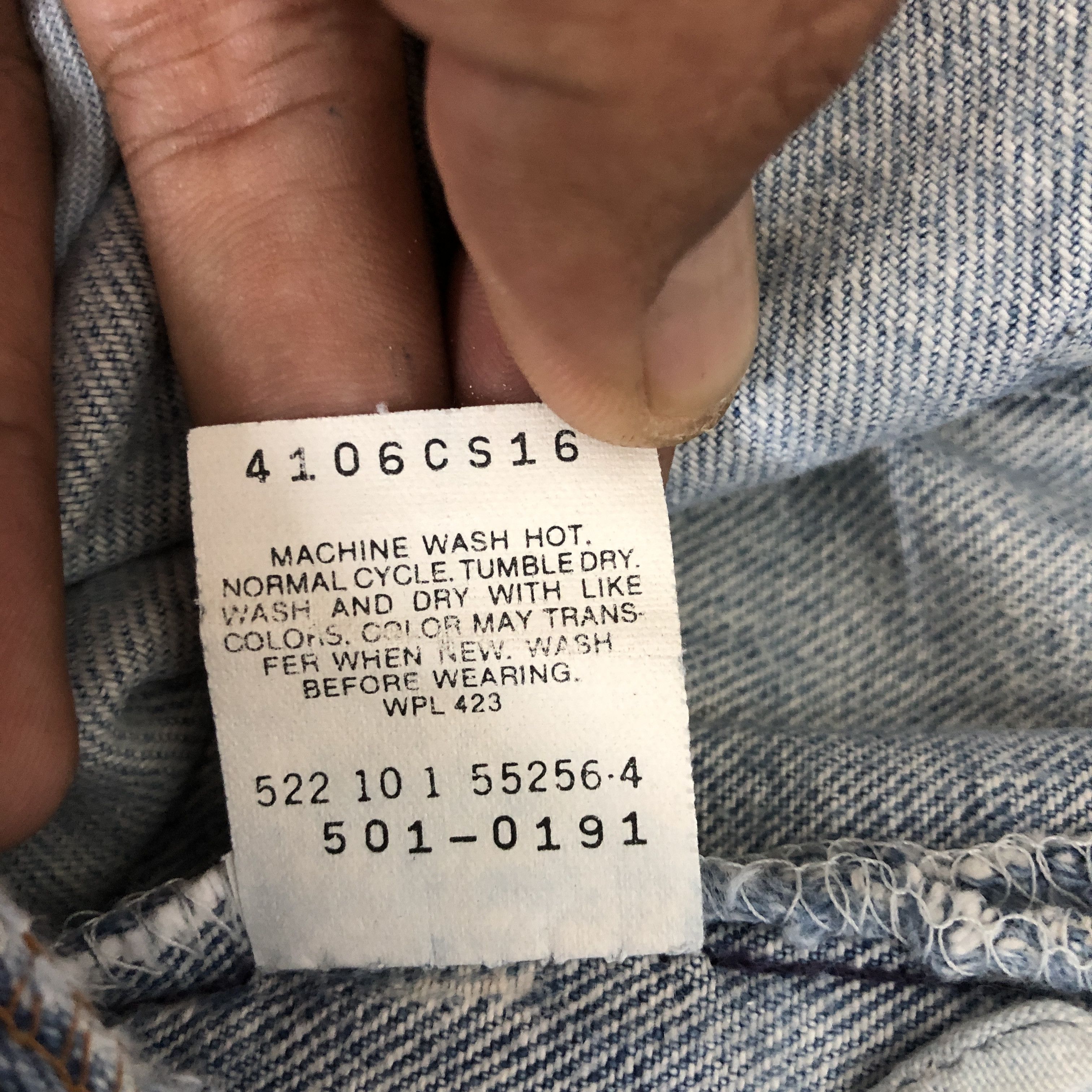 Jean Vintage 90s Distressed Levis 501 Jeans Levi's Faded Denim Size 28" / US 6 / IT 42 - 10 Thumbnail