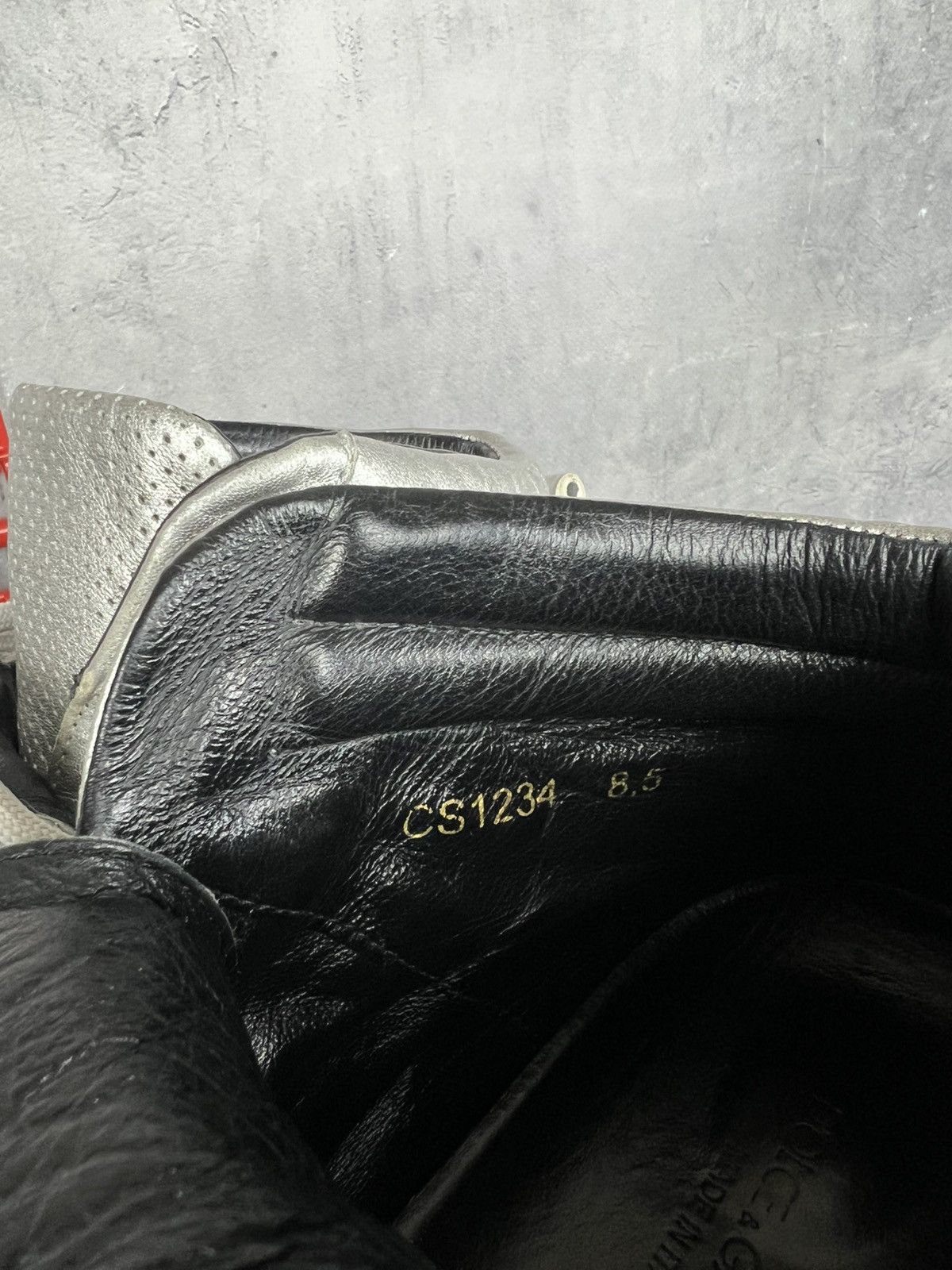 Dolce & Gabbana Dolce & Gabbana Silver Leather High Top Sneakers Size 8,5 Size US 8.5 / EU 41-42 - 20 Thumbnail