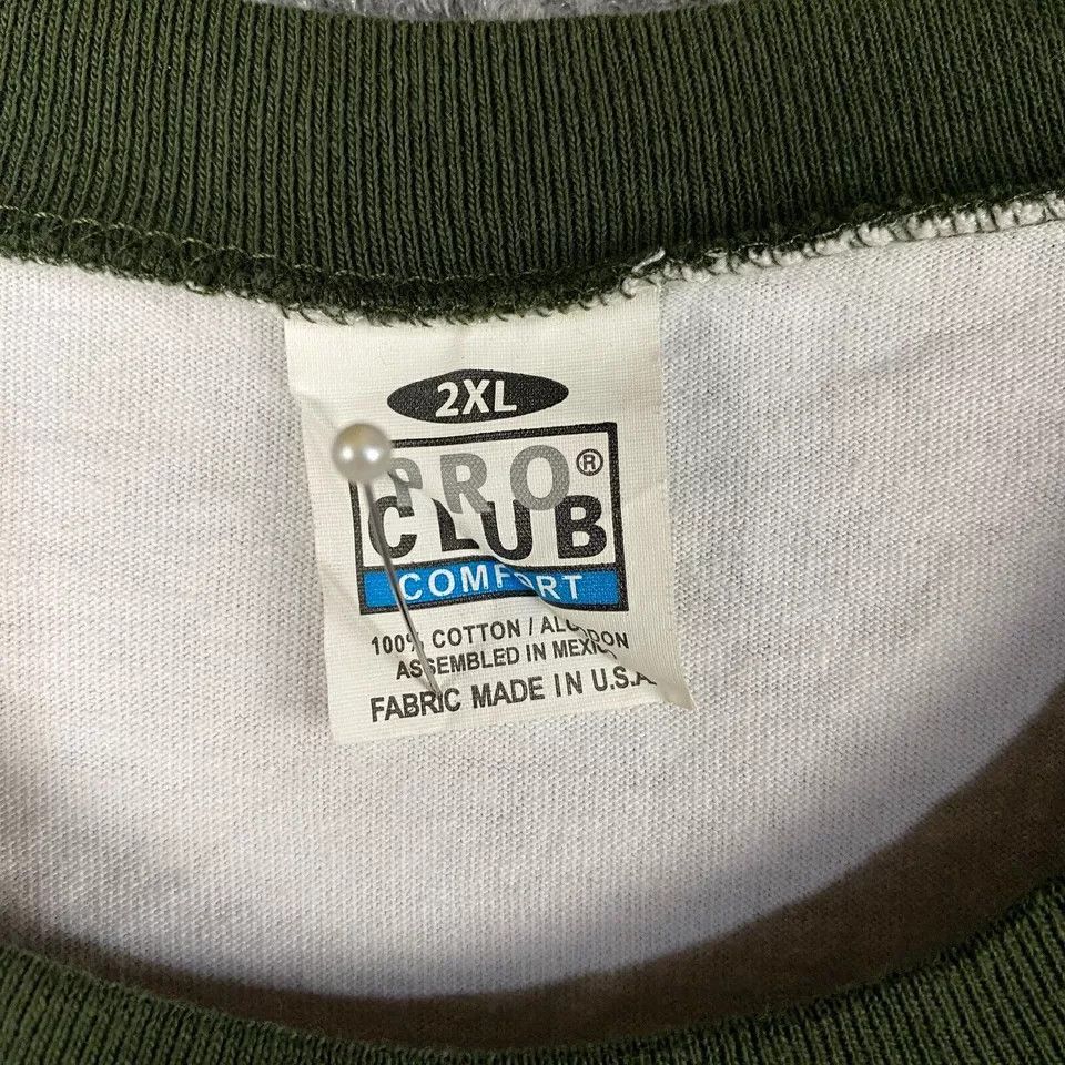 Vintage Pro Club Shirt Men's 2XL 3/4 Sleeve Camouflage Comfort Rock Size US XXL / EU 58 / 5 - 3 Thumbnail