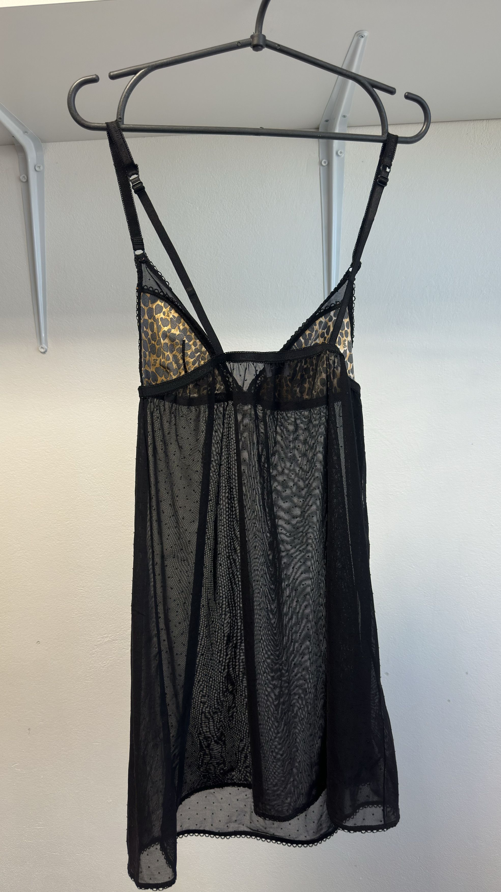 Dolce & Gabbana Dolce & Gabbana Black Leopard Lace Pattern Lingerie Tank Top Size M / US 6-8 / IT 42-44 - 8 Thumbnail