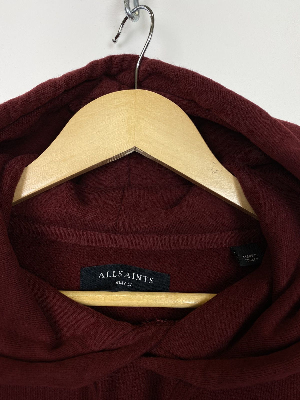 Other Allsaints Raven Oth Hoody Burgundy Red Men’s Size Small Y2K Size US S / EU 44-46 / 1 - 4 Thumbnail