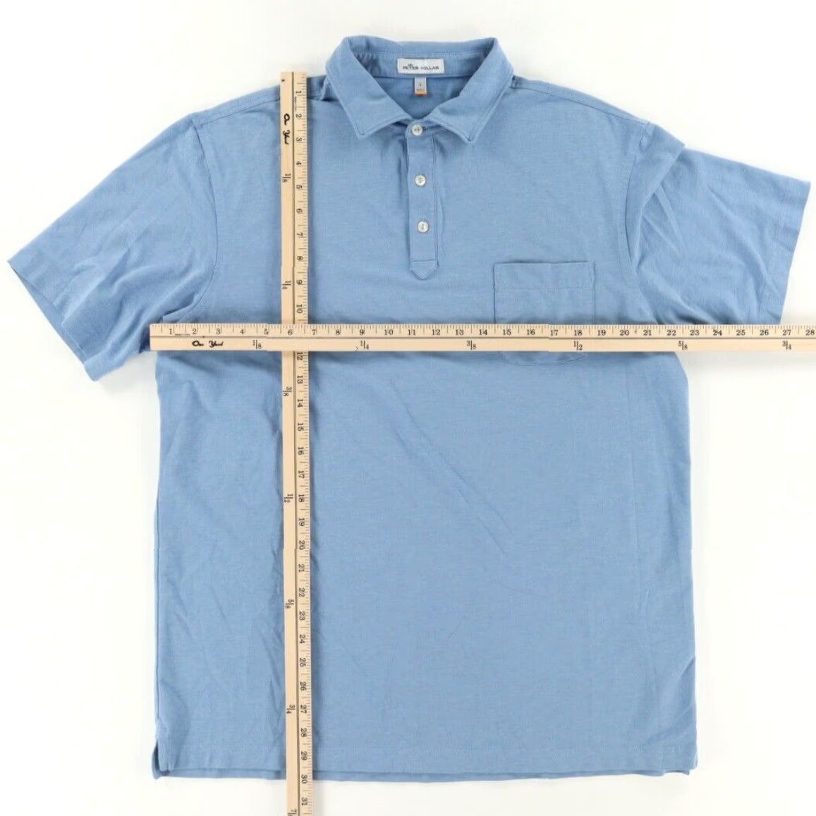 Peter Millar Peter Millar Crown Sport Clutch Polo Shirt Blue Men L Shirt Size US L / EU 52-54 / 3 - 3 Thumbnail