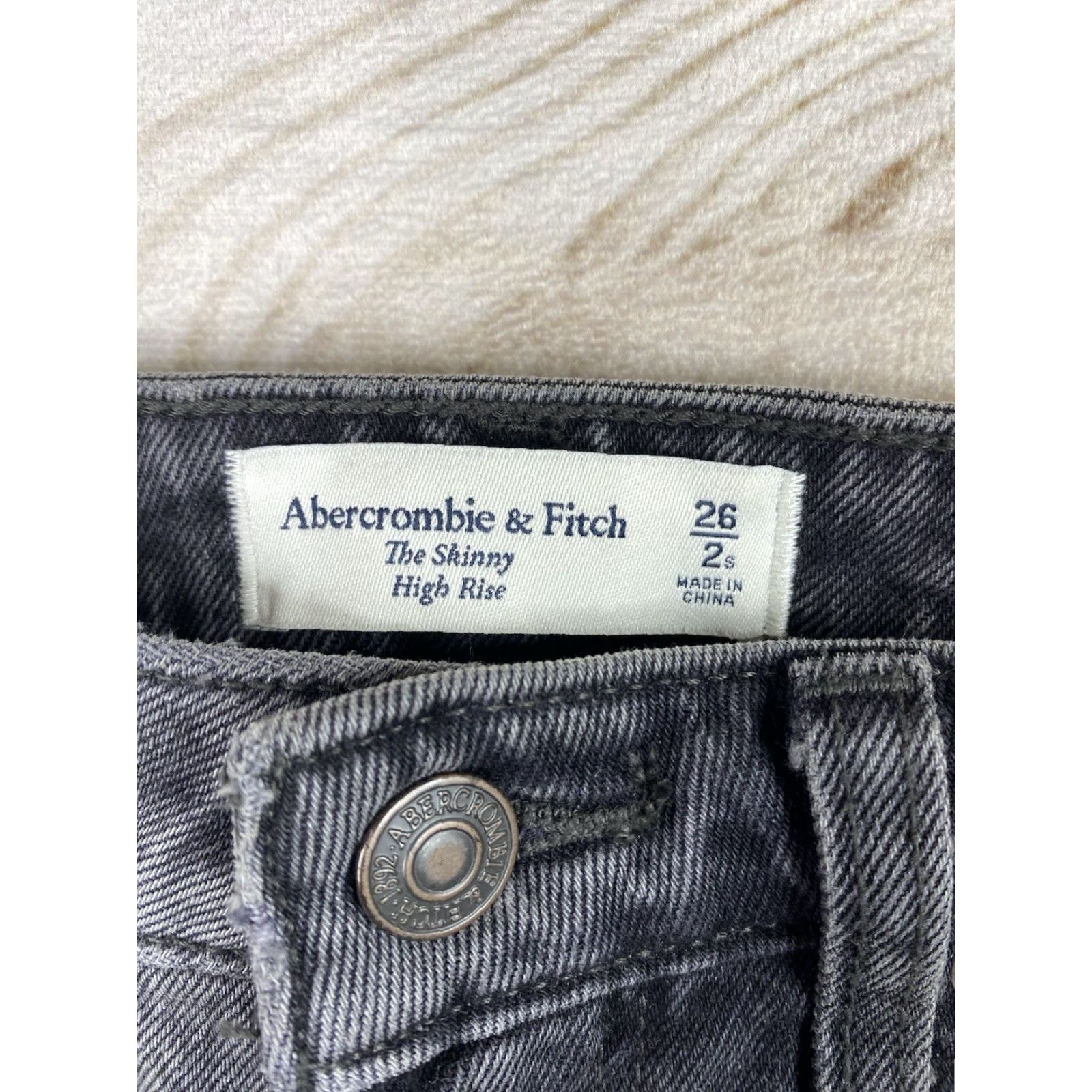 Abercrombie & Fitch Abercrombie & Fitch Jeans Women's 26 Black The Skinny High Rise Curve Love Denim Size 26" / US 2 / IT 38 - 3 Thumbnail