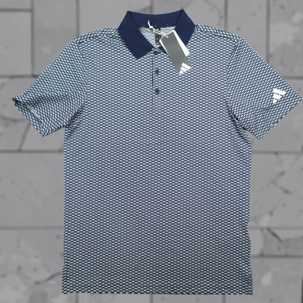 Adidas Adidas AdiClub Beyond Textured Polo Shirt Men's Size S Geometric Size US S / EU 44-46 / 1 - 1 Thumbnail