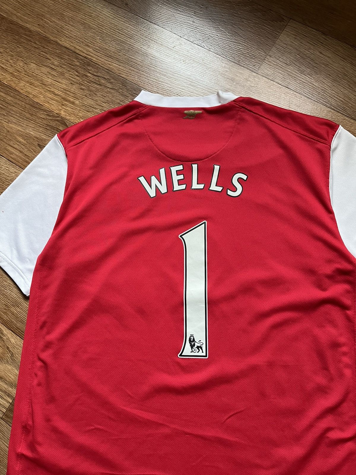 Nike Vintage Arsenal 07/07 Wells #1 T Shirt Football Jersey Size US L / EU 52-54 / 3 - 8 Thumbnail