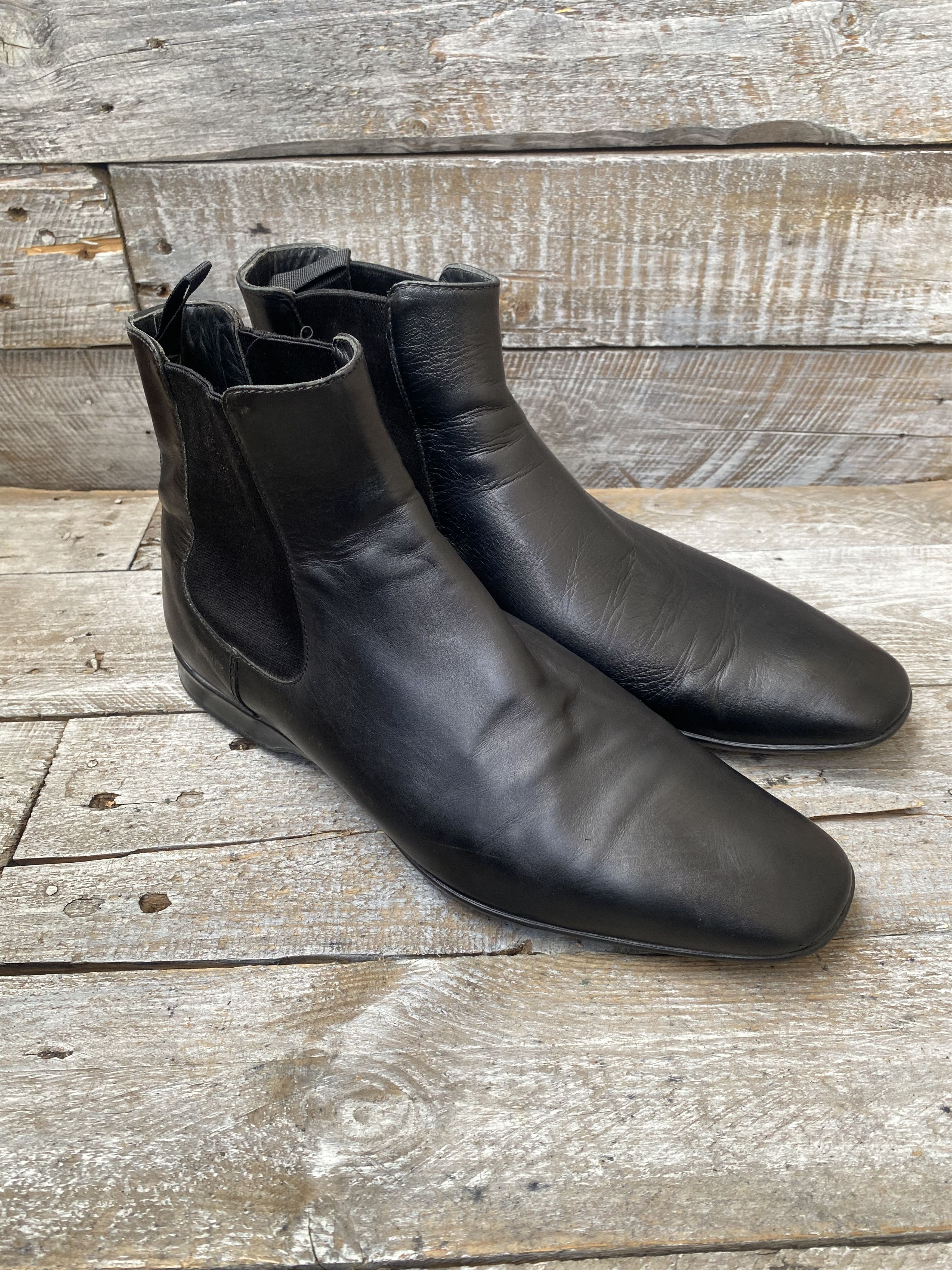 Prada Prada linea Rosa black chelsea boots sz uk 8.5 Size US 9.5 / EU 42-43 - 1 Thumbnail