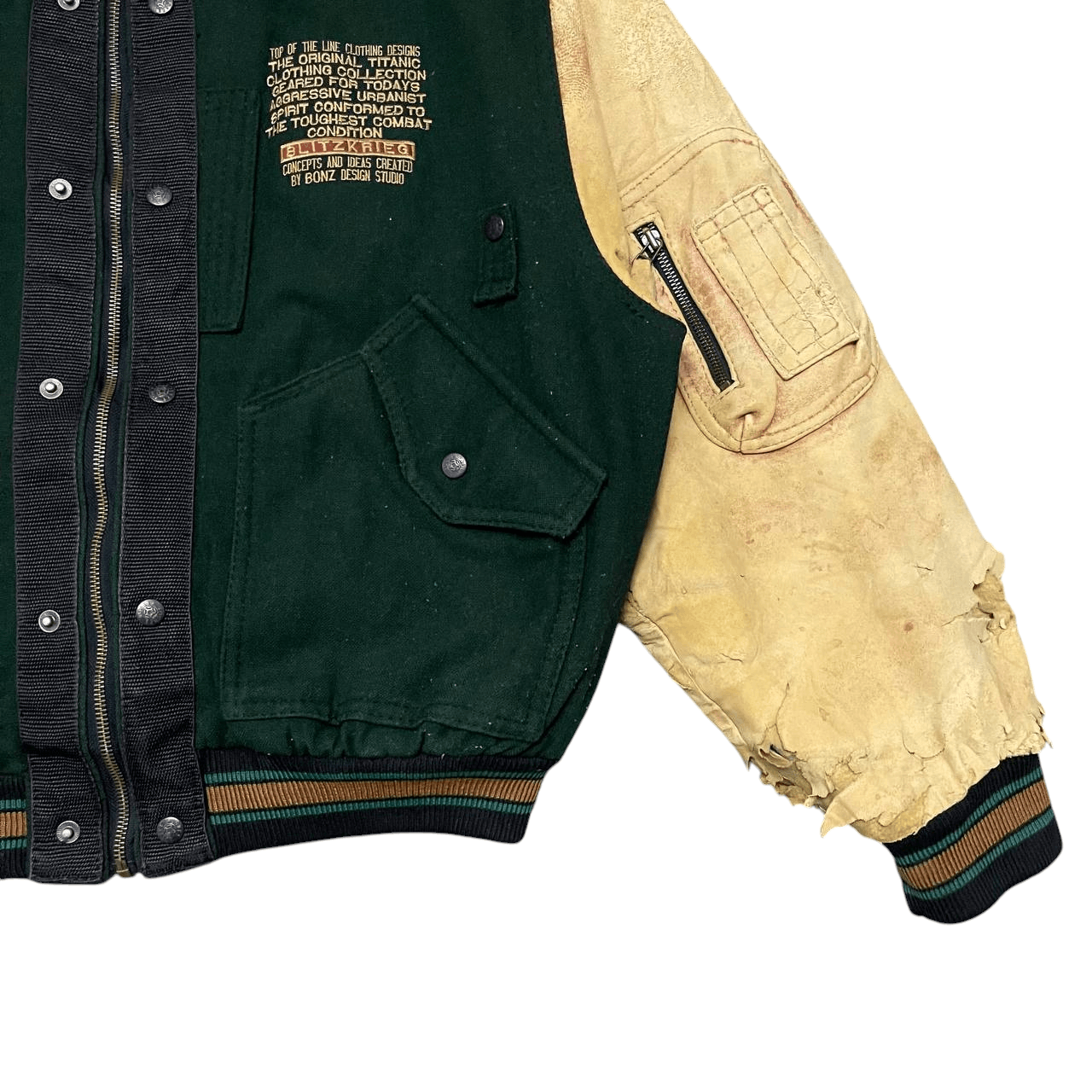 Rogue Vintage 90's Rogues for Men Wool Varsity Jacket Distress Size US M / EU 48-50 / 2 - 4 Thumbnail