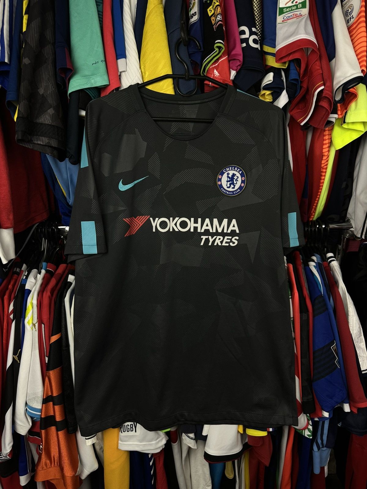 Nike NIKE CHELSEA 2017 2018 MORATA FOOTBALL SHIRT SOCCER JERSEY Size US L / EU 52-54 / 3 - 1 Thumbnail
