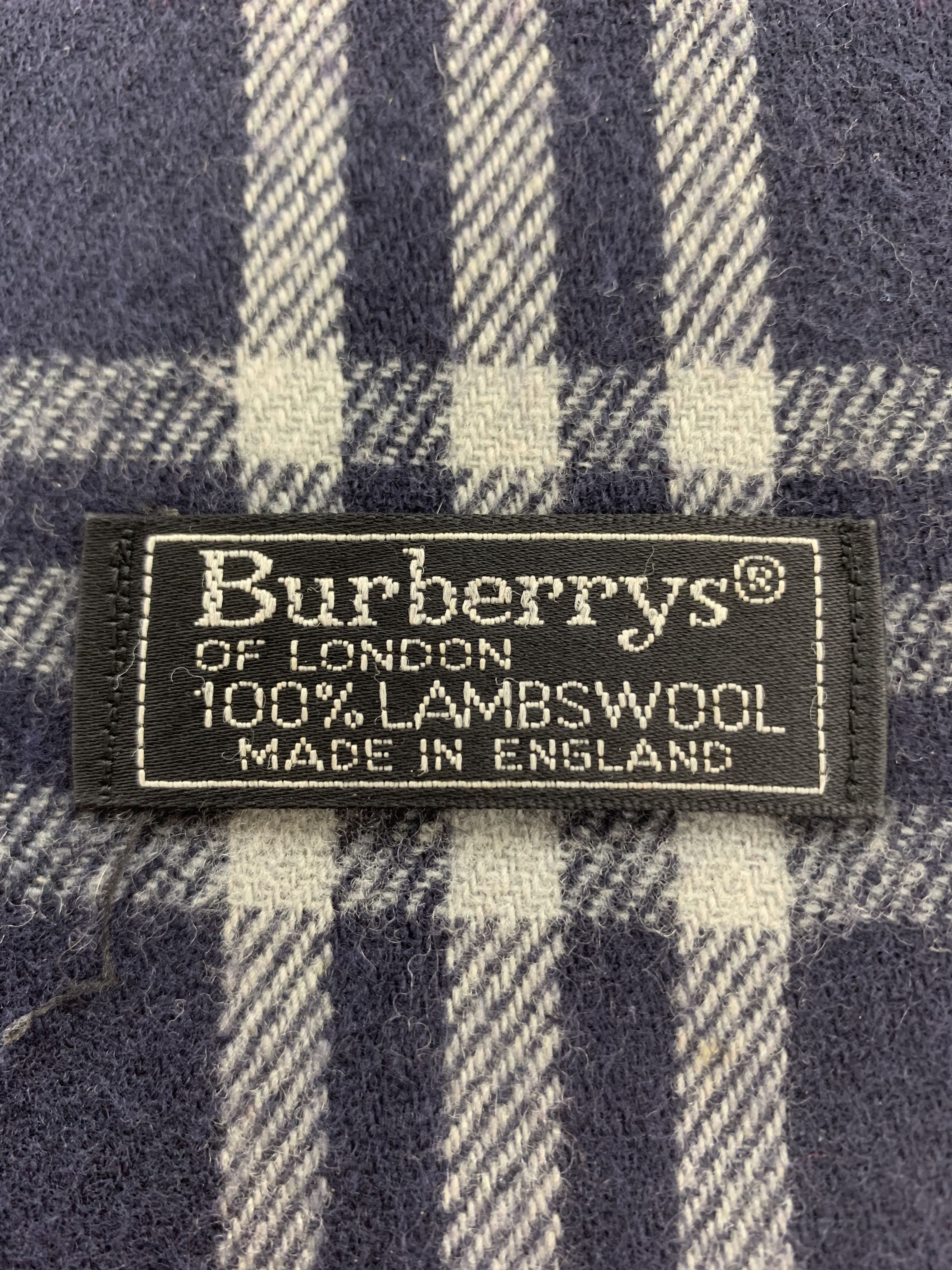Burberry 90s Burberrys Scarf Wool Muffler Neck Wrap BL2033 Size ONE SIZE - 4 Thumbnail