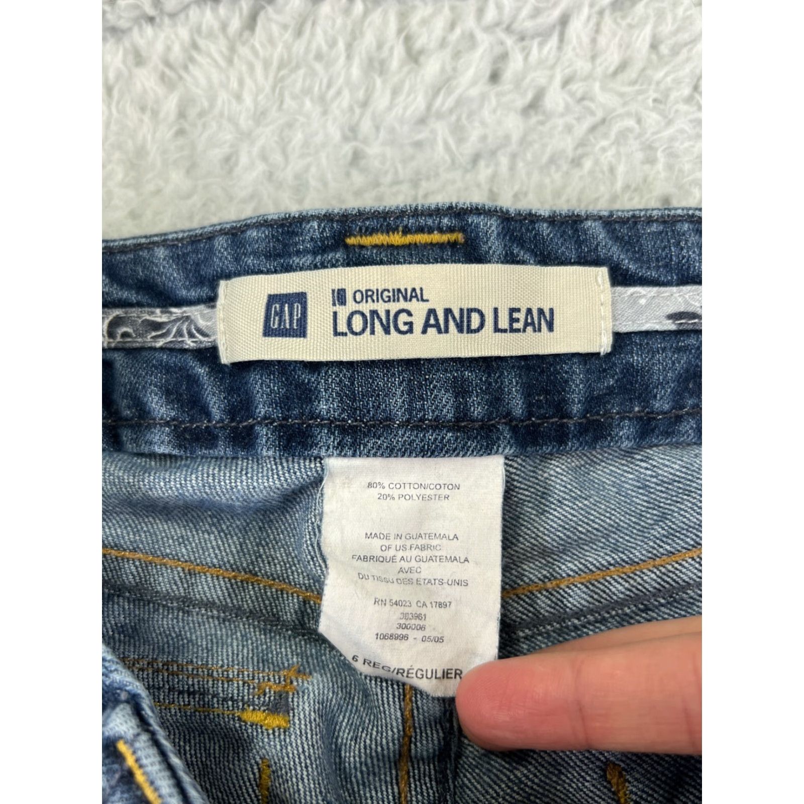 Gap GAP Jeans Womens 0 Blue Denim Low Rise 23x33 5-Pocket Stretch Cotton Blend 1969 City Size 25" / US 0 / IT 36 - 6 Thumbnail