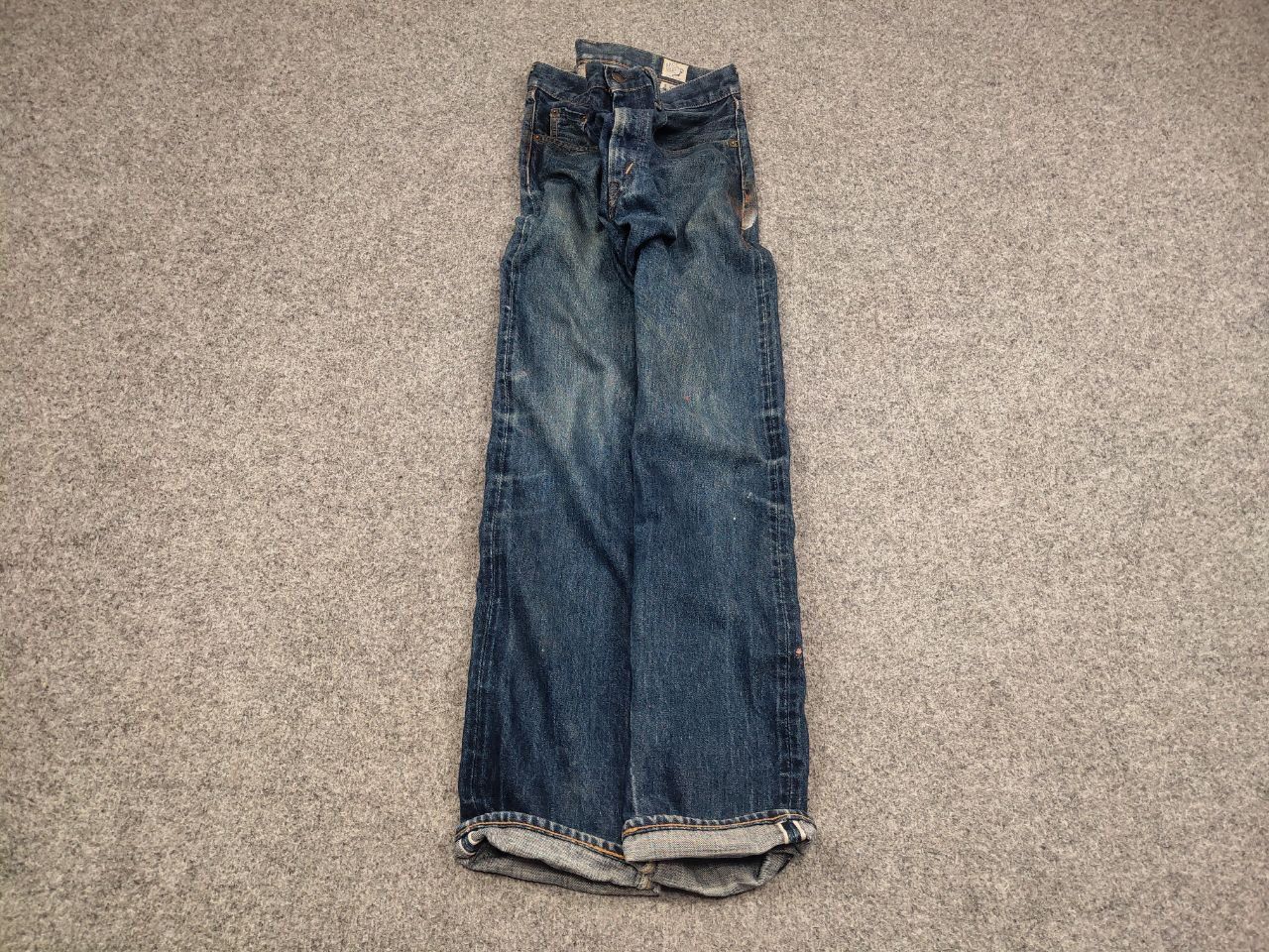Orslow Vintage OrSlow Japan Selvedge Distressed paint Denim Jeans Size US 32 / EU 48 - 2 Thumbnail