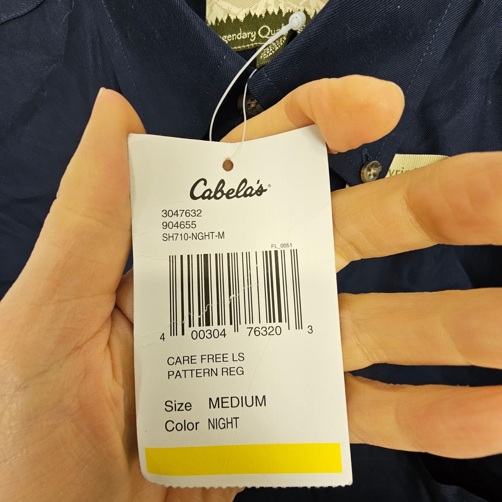 Cabelas Cabelas Care Free Striped Button Down Shirt M Wrinkle Free Size US M / EU 48-50 / 2 - 6 Thumbnail