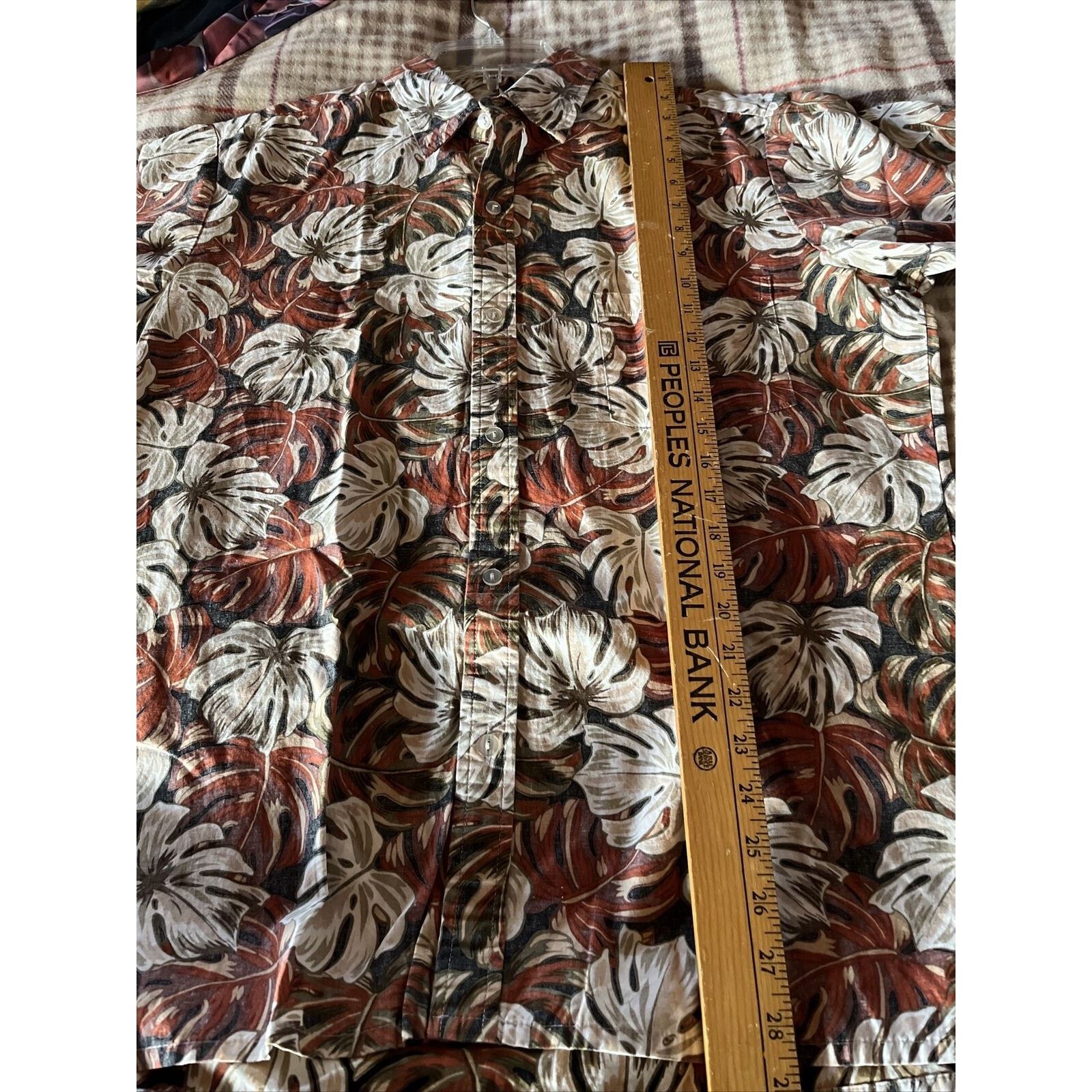 Other Malihini VTG Mens L White Red Monstera Cotton Hawaiian Shirt Size US L / EU 52-54 / 3 - 13 Thumbnail