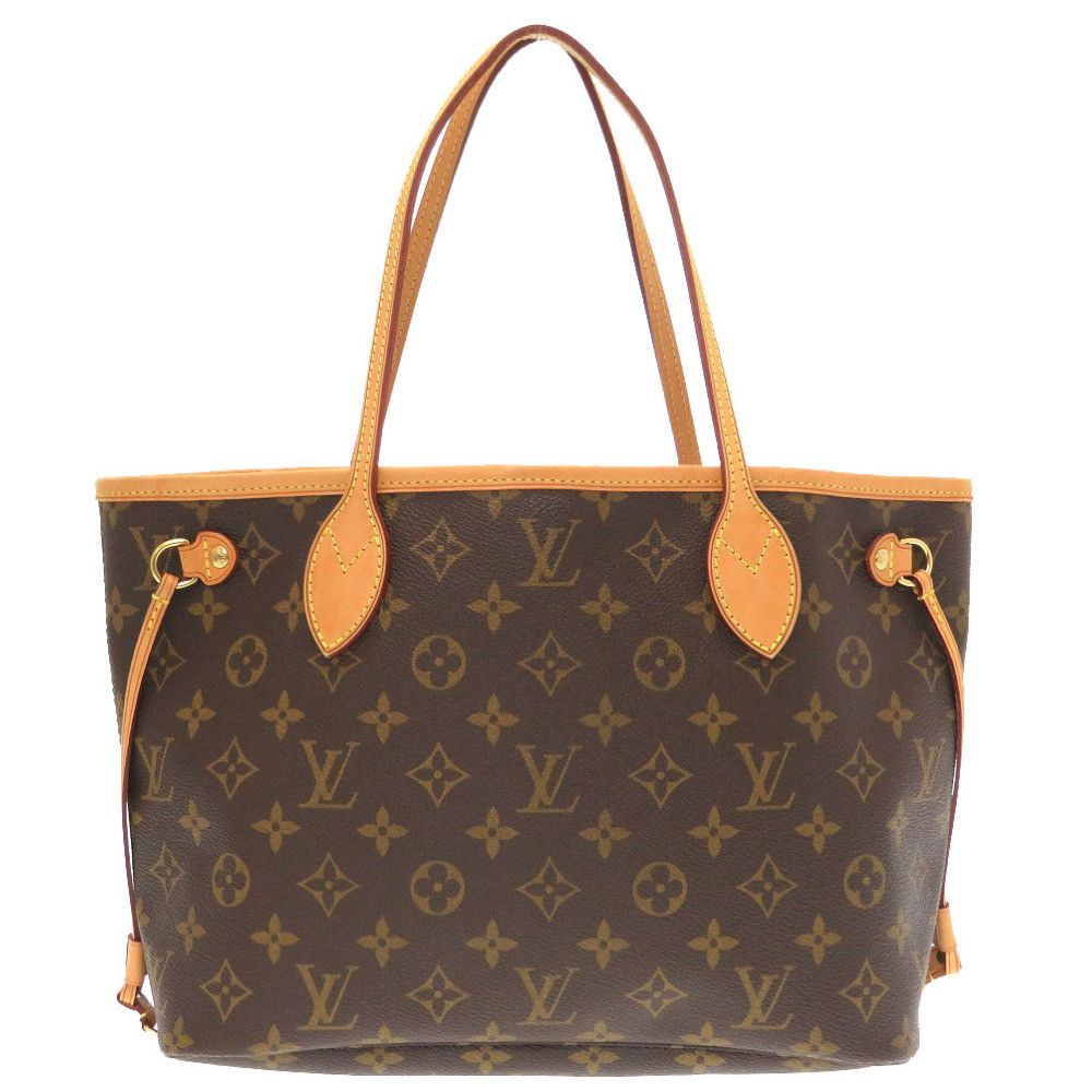 Louis Vuitton Monogram Neverfull PM Tote Bag Brown