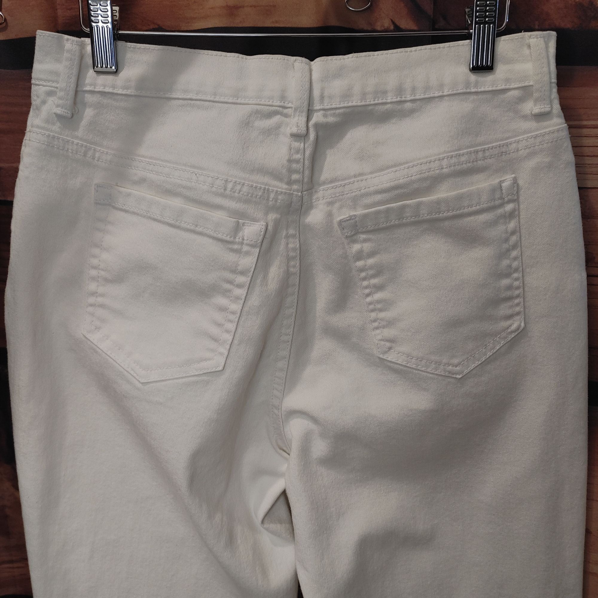 Gloria Vanderbilt Gloria Vanderbilt Women's White Missy Amanda Straight Leg Size 32" / US 10 / IT 46 - 2 Thumbnail