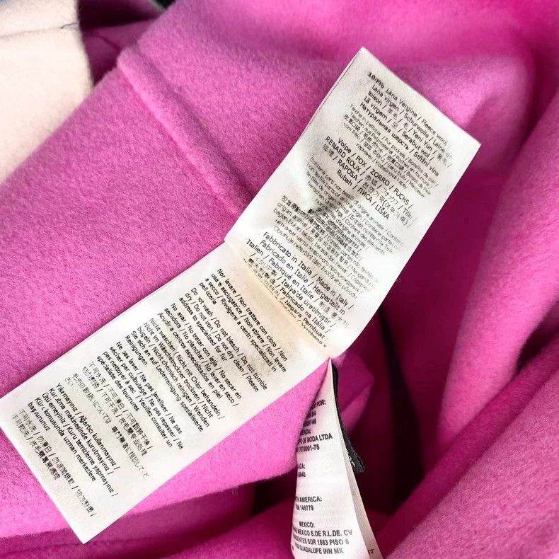 Fendi Fendi size 38 Pink and white cloak fur tweed coat Size US XXS / EU 40 - 5 Thumbnail