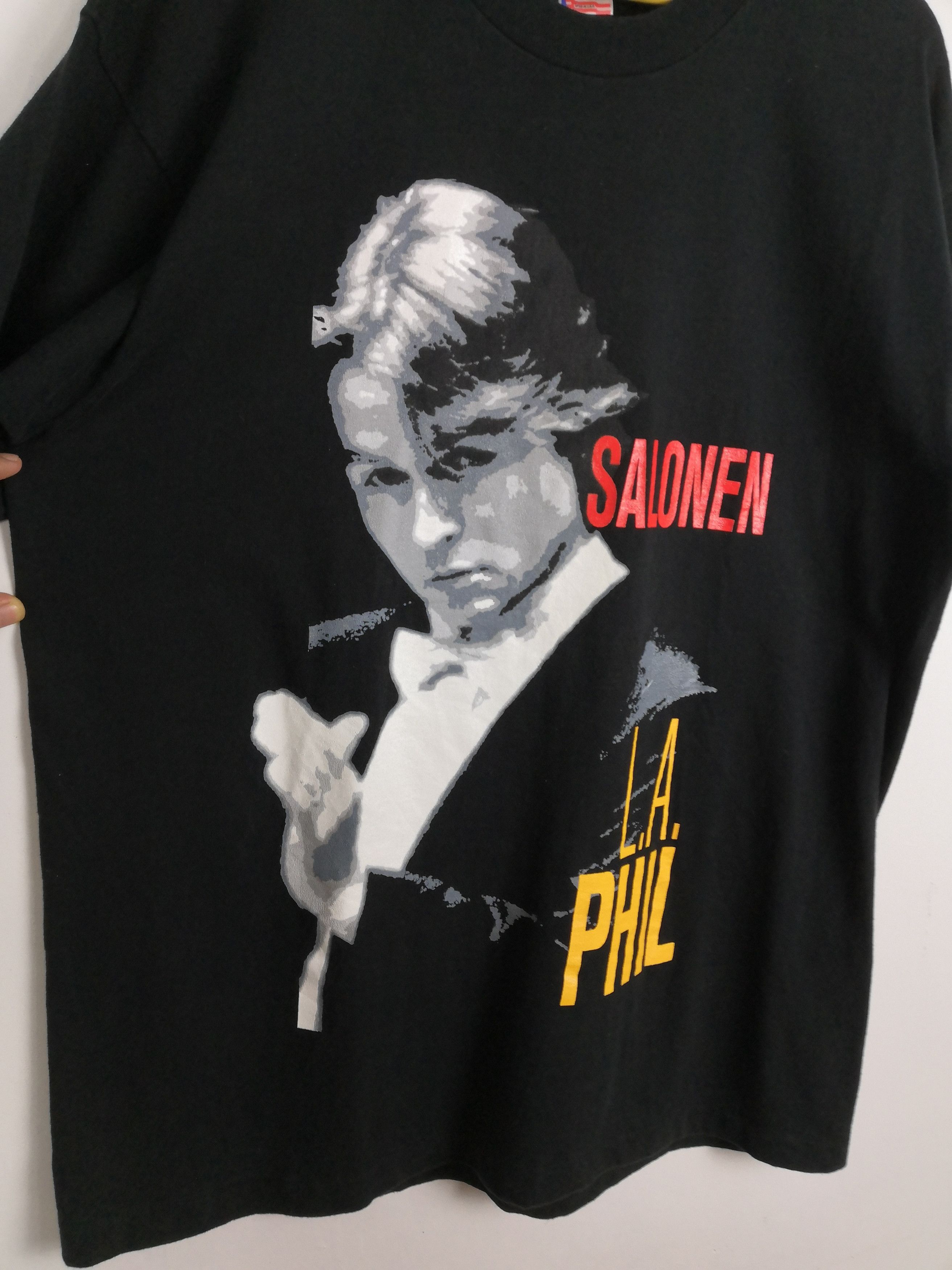 Vintage Vintage 90s Salonen LA Phil T-Shirt LA Philharmonic Band Size US XL / EU 56 / 4 - 4 Thumbnail