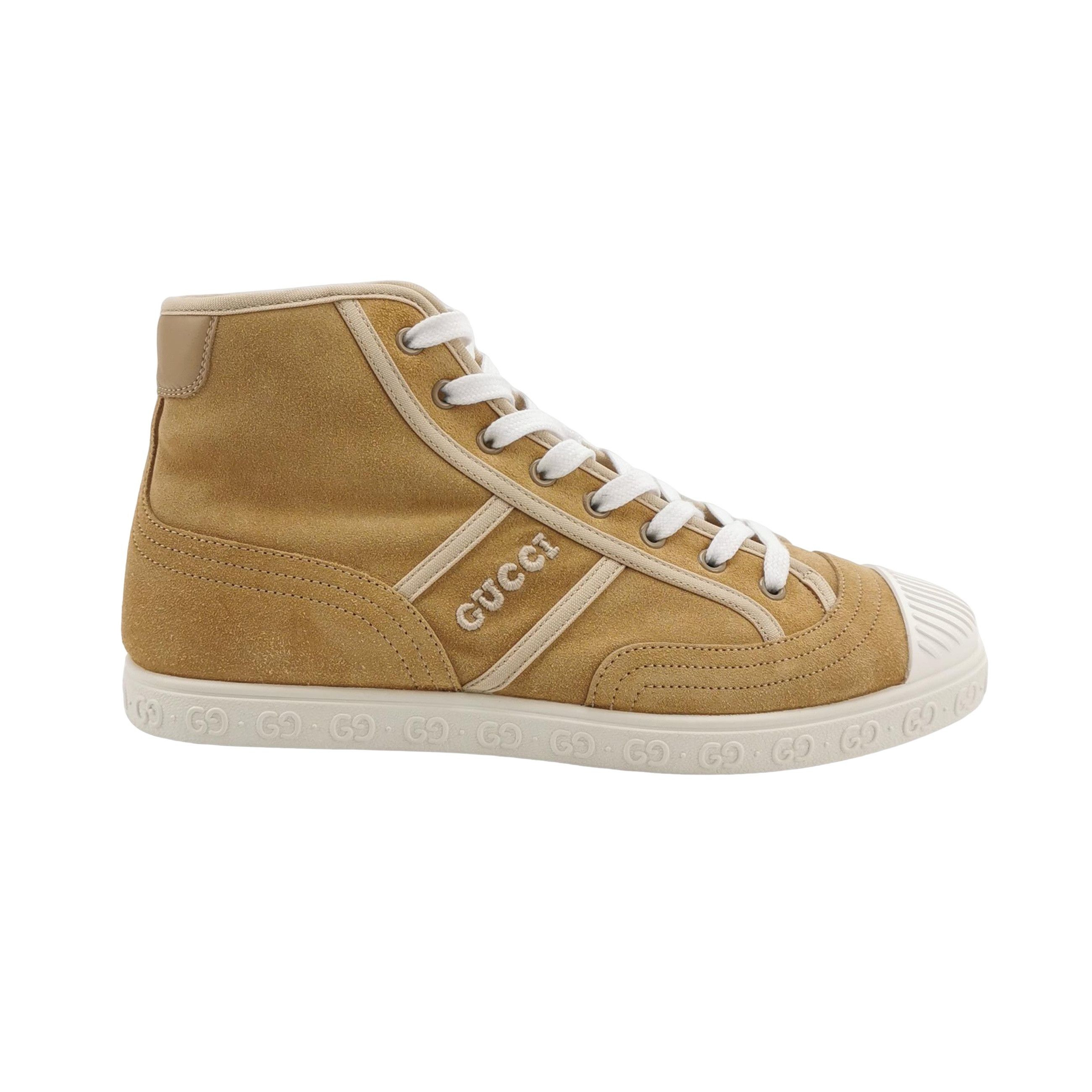 Gucci Gucci Suede Logo Hi-Top Sneakers 40 Size US 7 / EU 40 - 1 Thumbnail