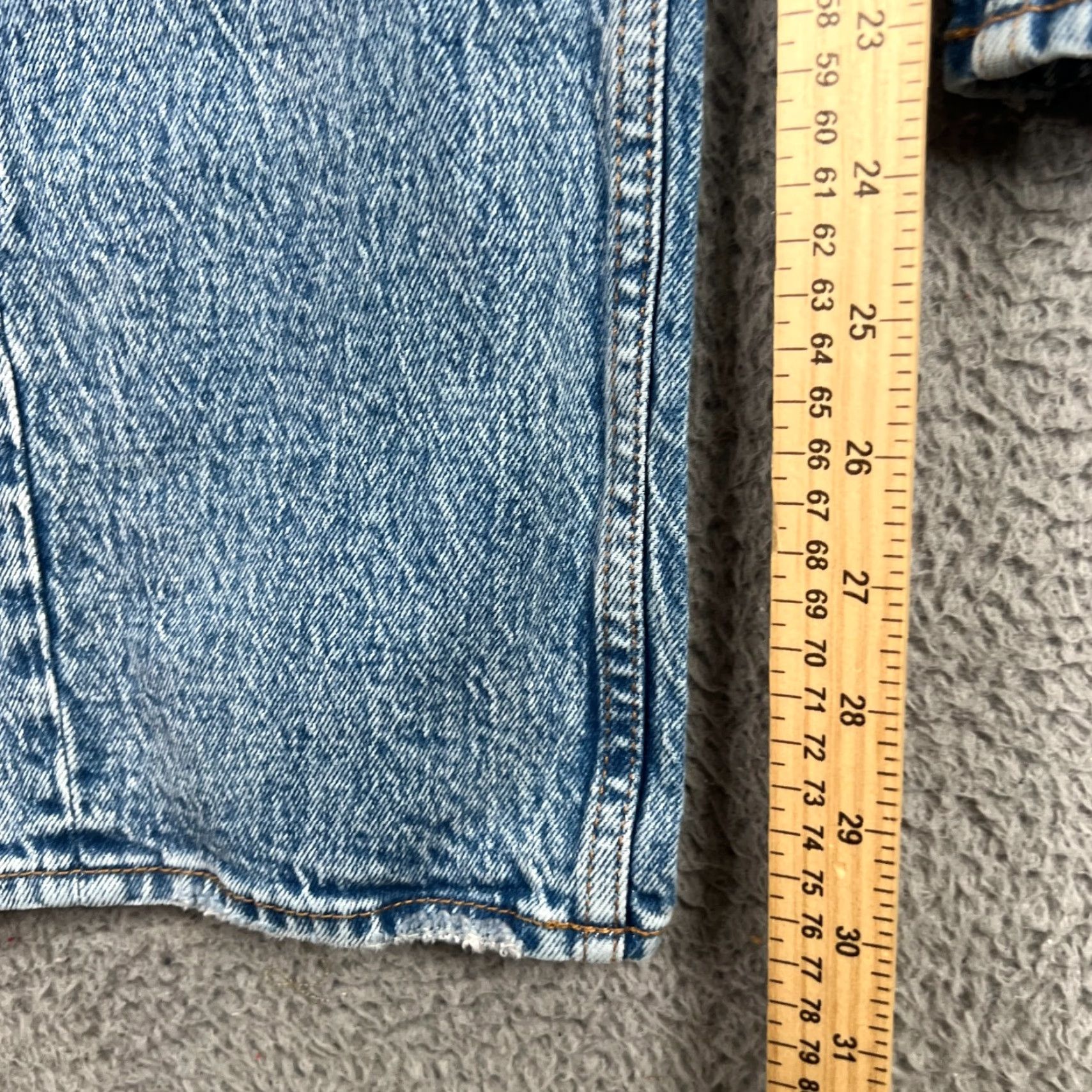 Abercrombie & Fitch Abercrombie & Fitch Jeans 90s High Rise Relaxed Blue Pockets Size 10 Women's Stonewashed Denim Straight 5-Pocket Design Vintage: No Size 32" / US 10 / IT 46 - 5 Thumbnail