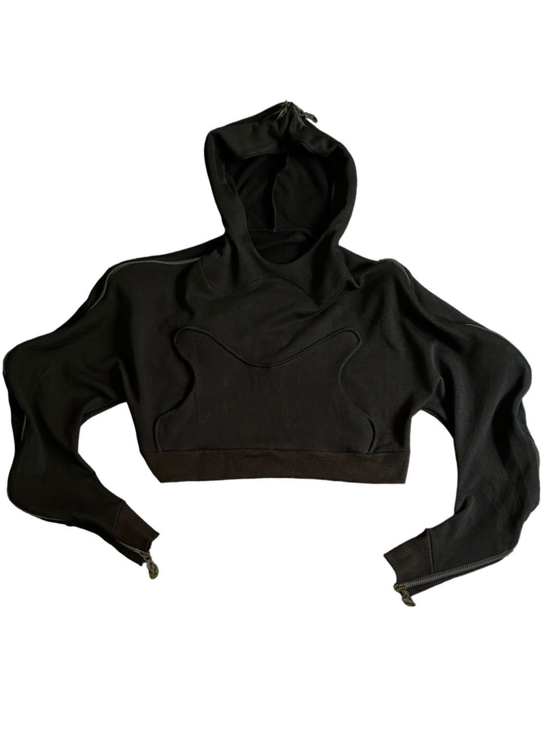 Jordan Authur Smith BLACK METAMORPHIC BUBBLE HOODIE