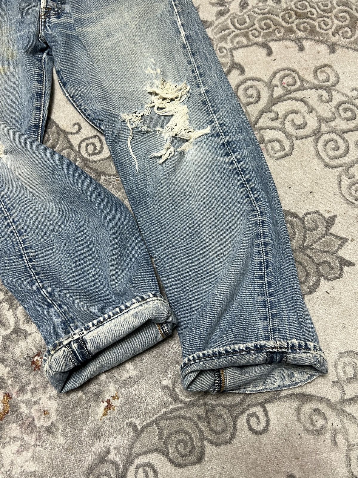 Levi's × Levi's Vintage Clothing LEVIS 501 32 x 30 DISTRESSED JEANS DENIM Size US 31 - 15 Thumbnail