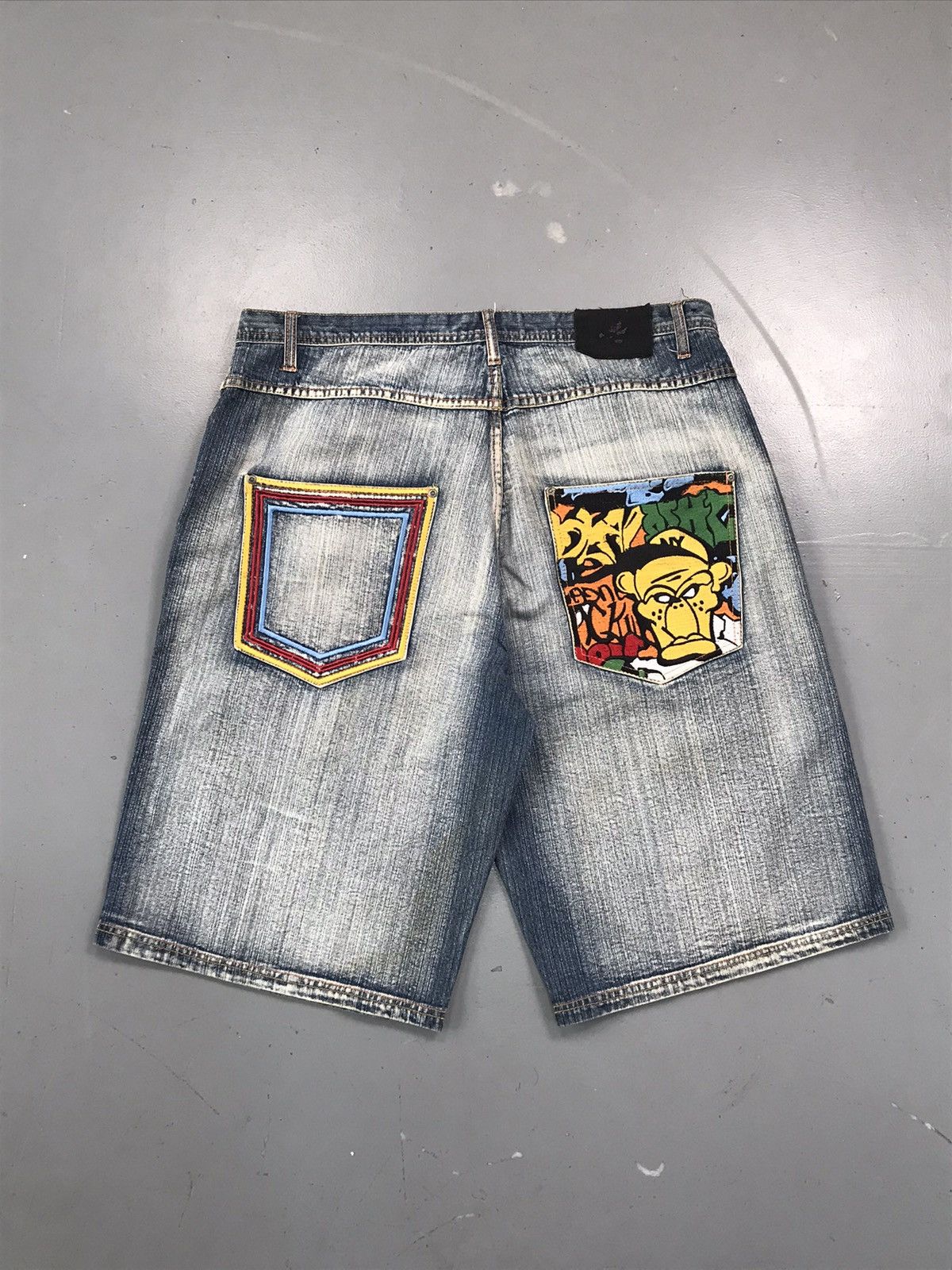 JNCO × Southpole × Vintage Crazy vintage fool jeans angry monkey 🐵 denim jort Size US 40 / EU 56 - 1 Thumbnail