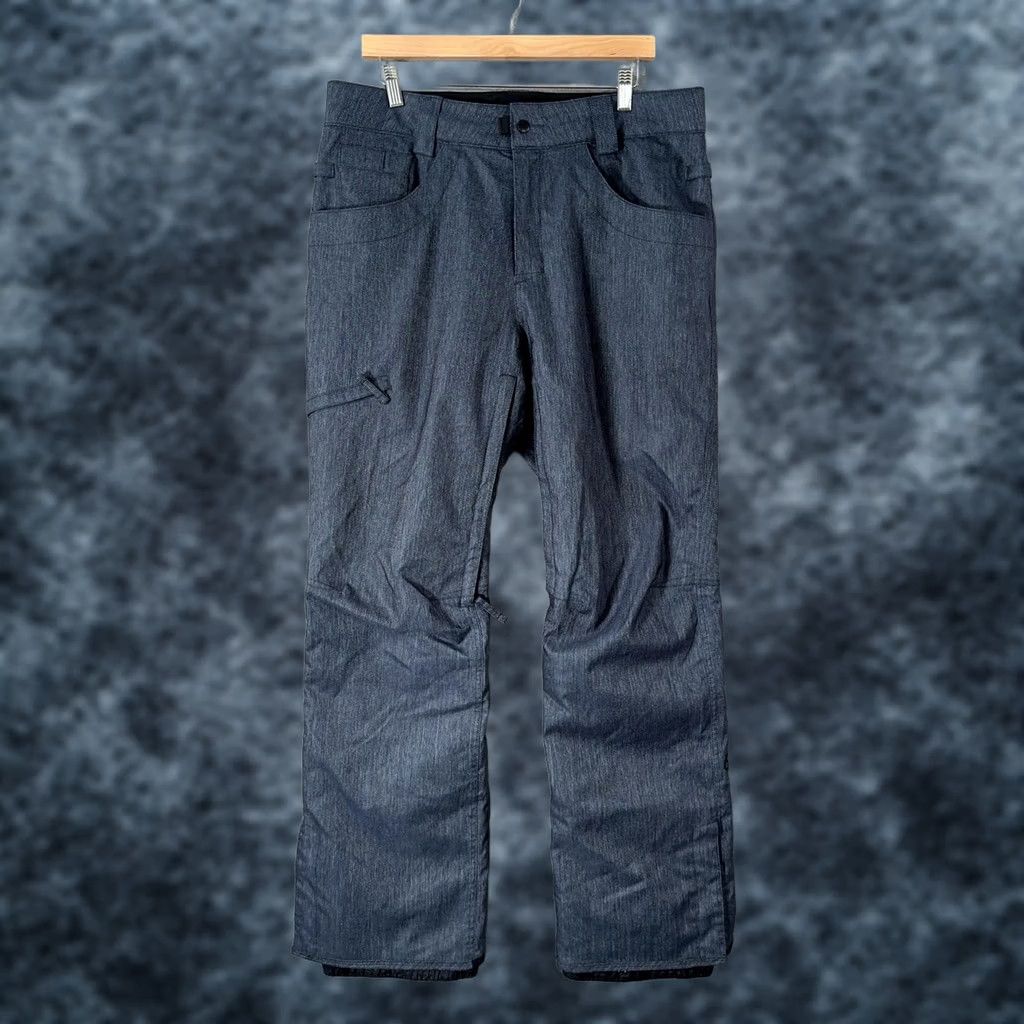 686 686 Authentic Raw Insulated Snow Pants InfiDRY 10K Mens L Large Blue Winter Snow Skiing Pants Mens Size US 33 - 1 Thumbnail