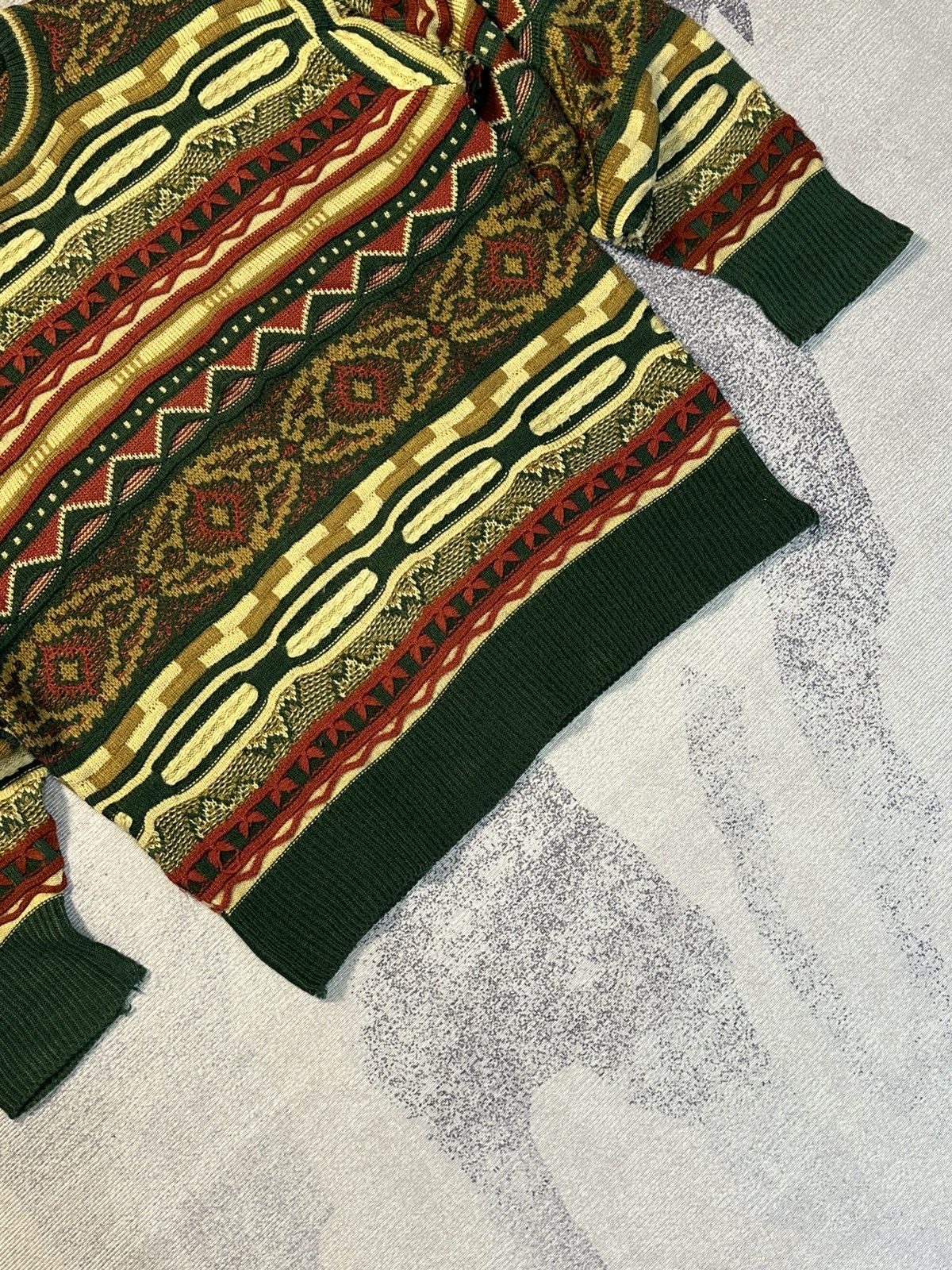 Missoni Vintage 90s Nova Knitwear 3D Coogi Style Crewneck Size US L / EU 52-54 / 3 - 2 Thumbnail