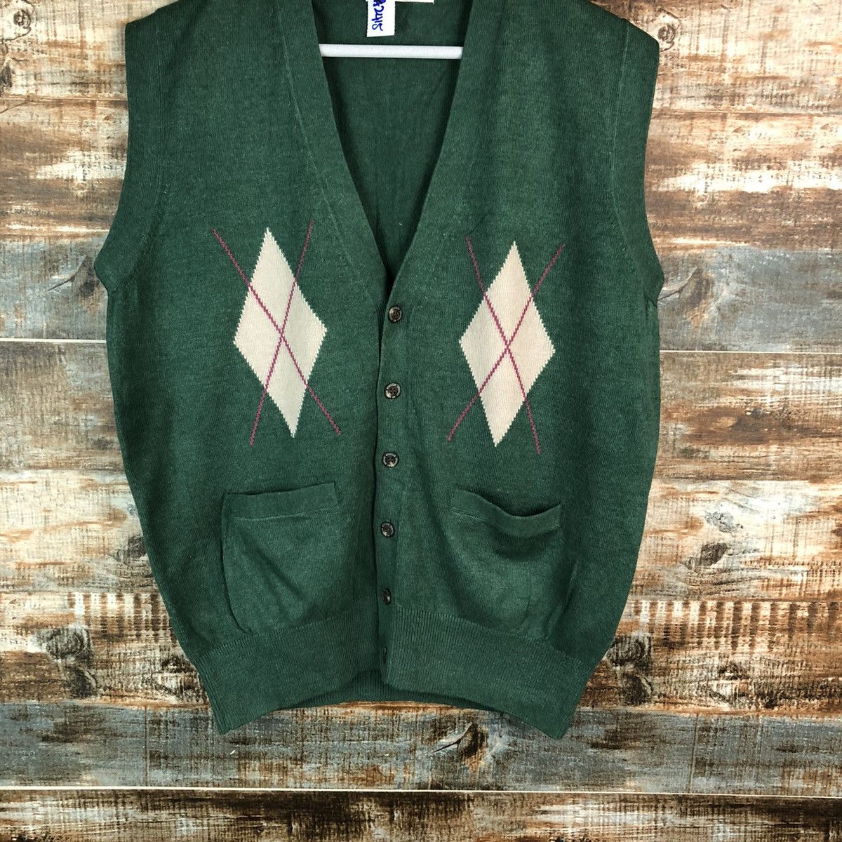McGregor Mc Gregor Vintage Green Vest #A2415 Size US L / EU 52-54 / 3 - 3 Thumbnail