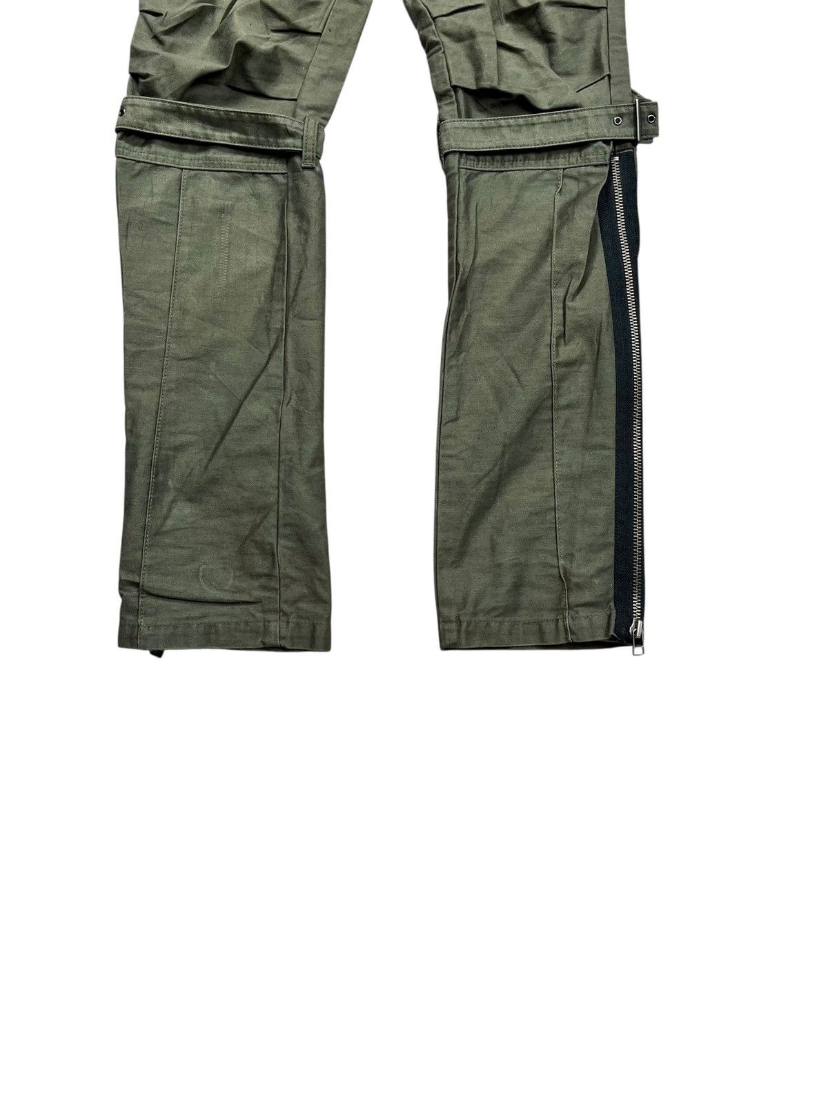 If Six Was Nine 2000s La Moda Libera - Bondage Flared Cargo Pants Size US 29 - 9 Thumbnail