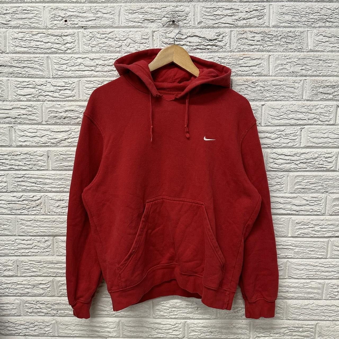 Nike × Vintage Y2K Nike Sweatshirt Hoodie Red Men’s Medium Size US M / EU 48-50 / 2 - 1 Thumbnail