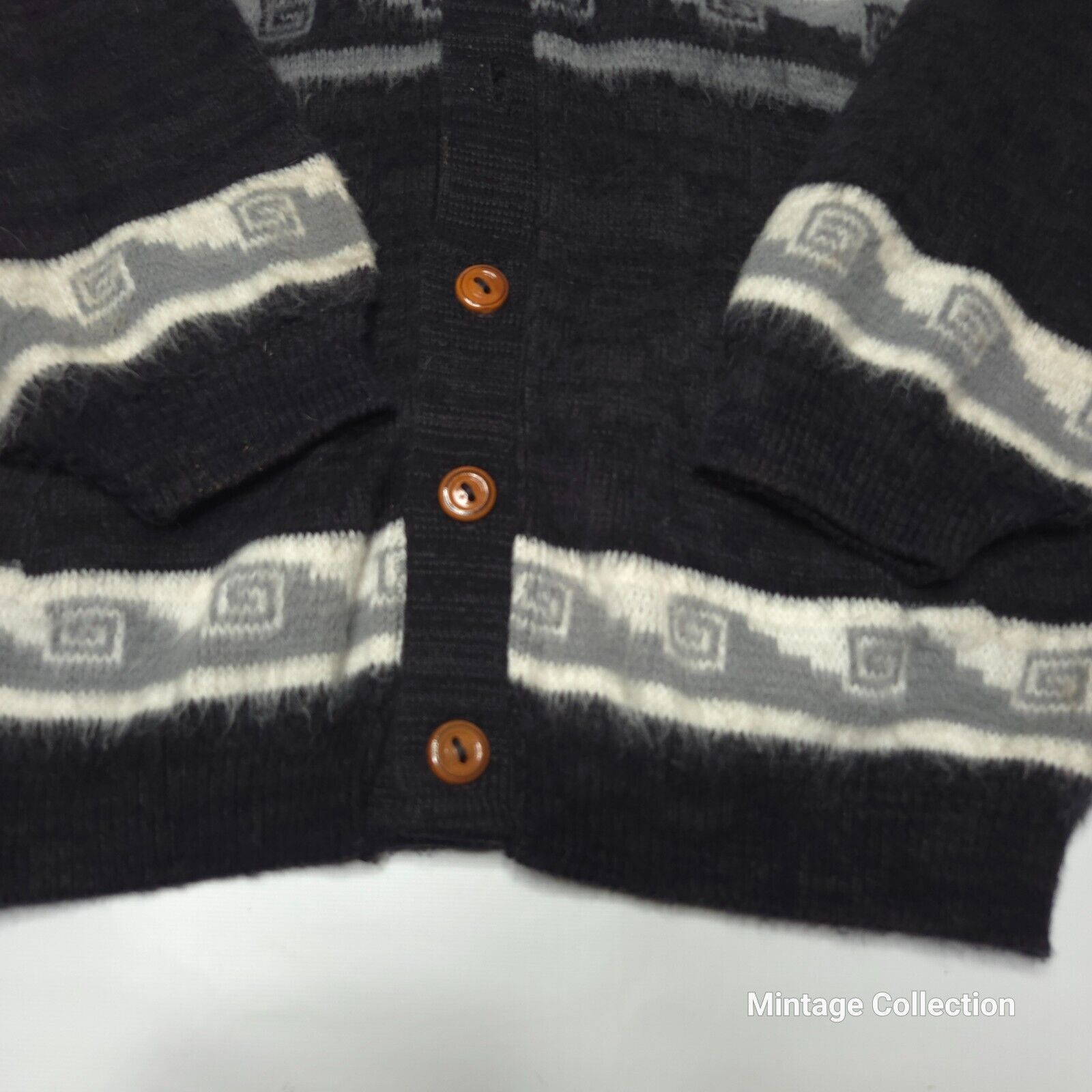 Other VINTAGE INCA ARTESANIAS WOVEN KNIT WOOL CARDIGAN SWEATSHIRT Size US M / EU 48-50 / 2 - 3 Thumbnail