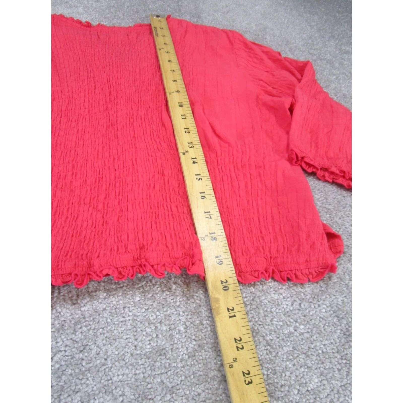 Jim Thompson VINTAGE Norm Thompson Shirt Womens Small Pink Button Front Blouse Size S / US 4 / IT 40 - 4 Thumbnail